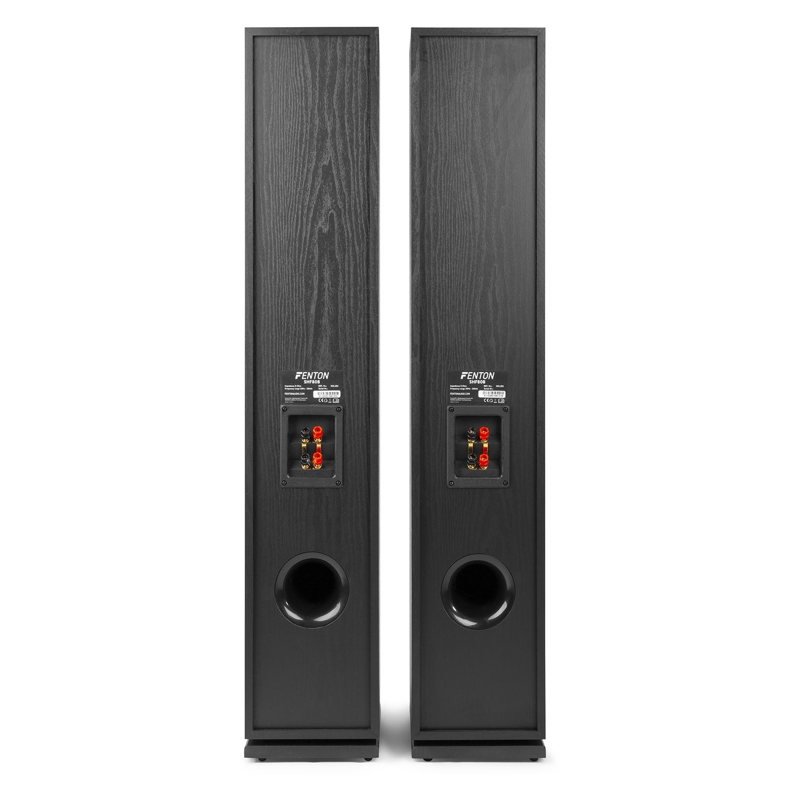 SHF80B Tower Speaker Set 3x 6.5” Black