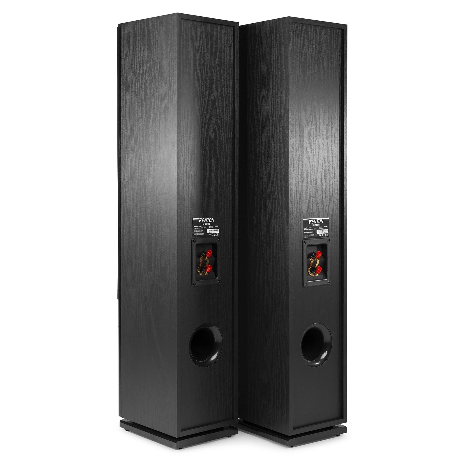 SHF80B Tower Speaker Set 3x 6.5” Black