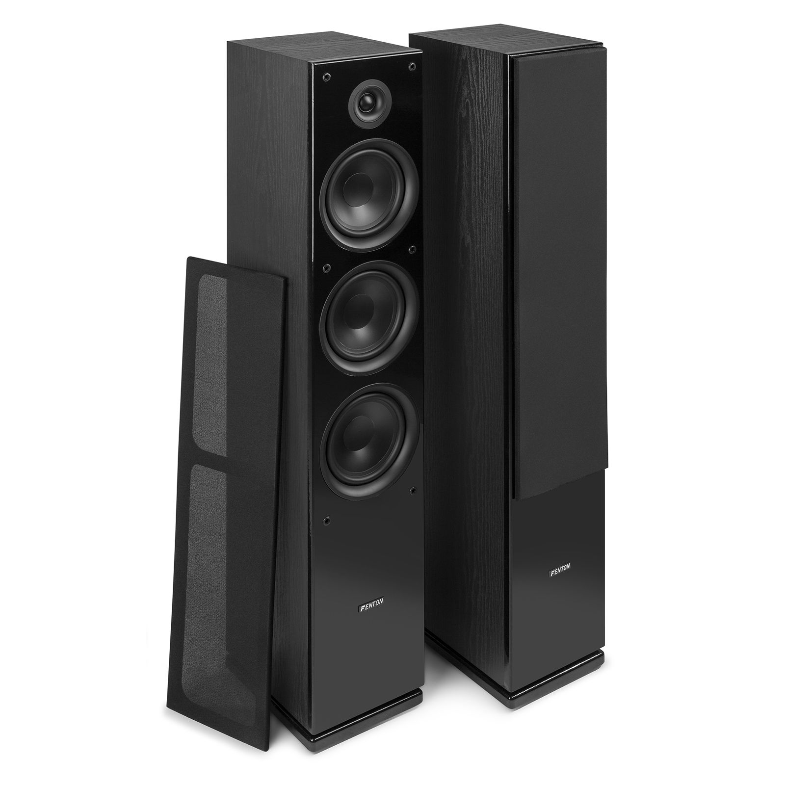 SHF80B Tower Speaker Set 3x 6.5” Black