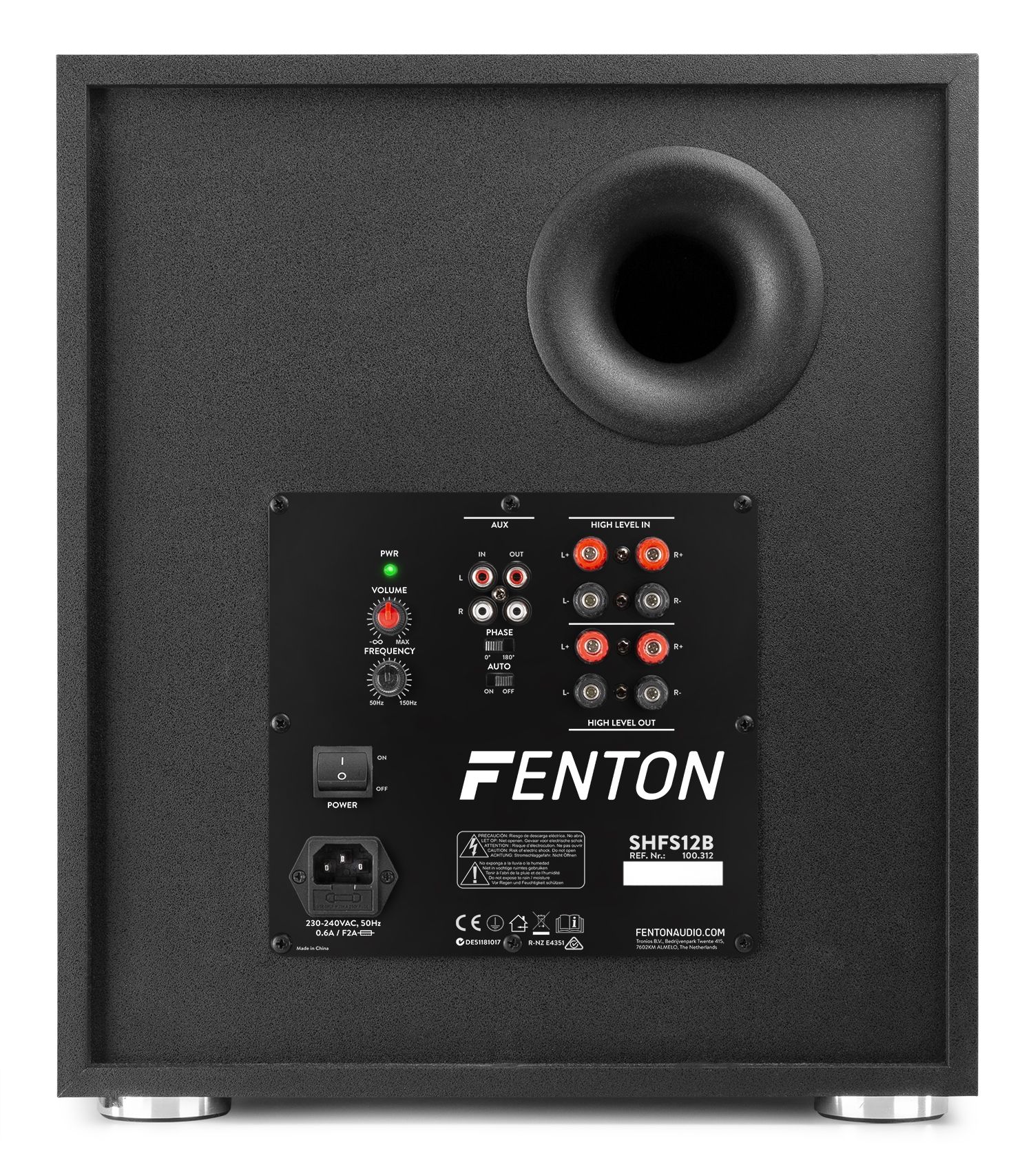 SHFS12B Active Subwoofer 12“ Black