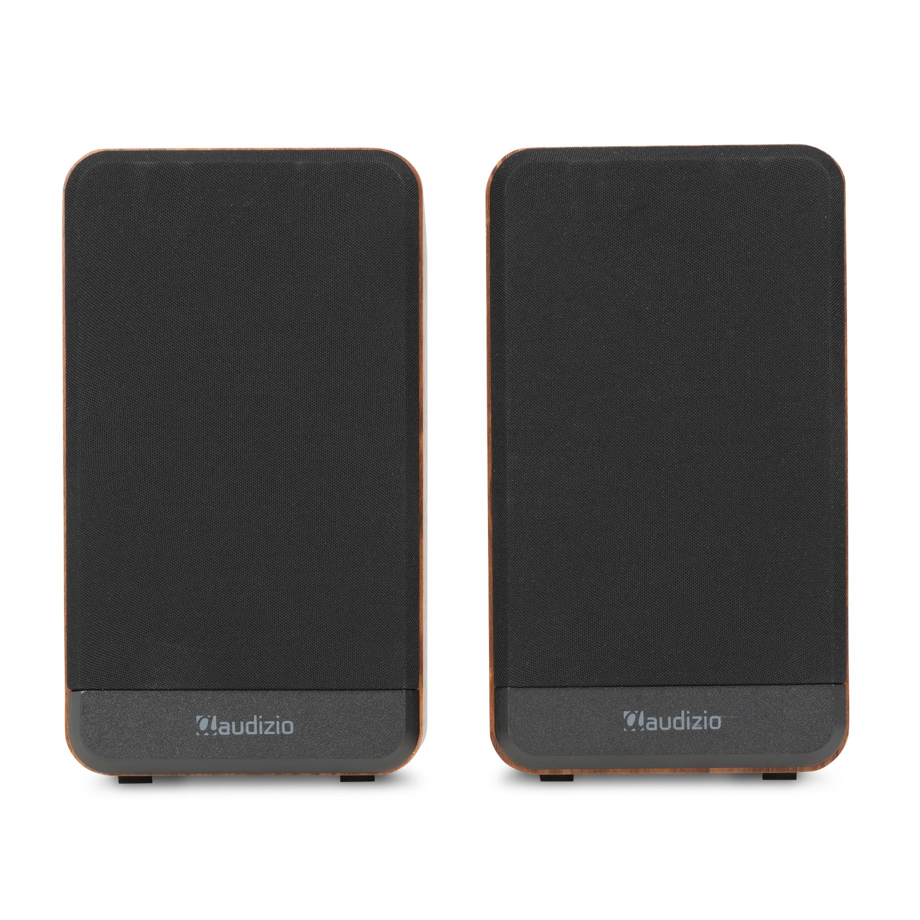 BS10 Active Bookshelf Speaker Set 80W BT Wood