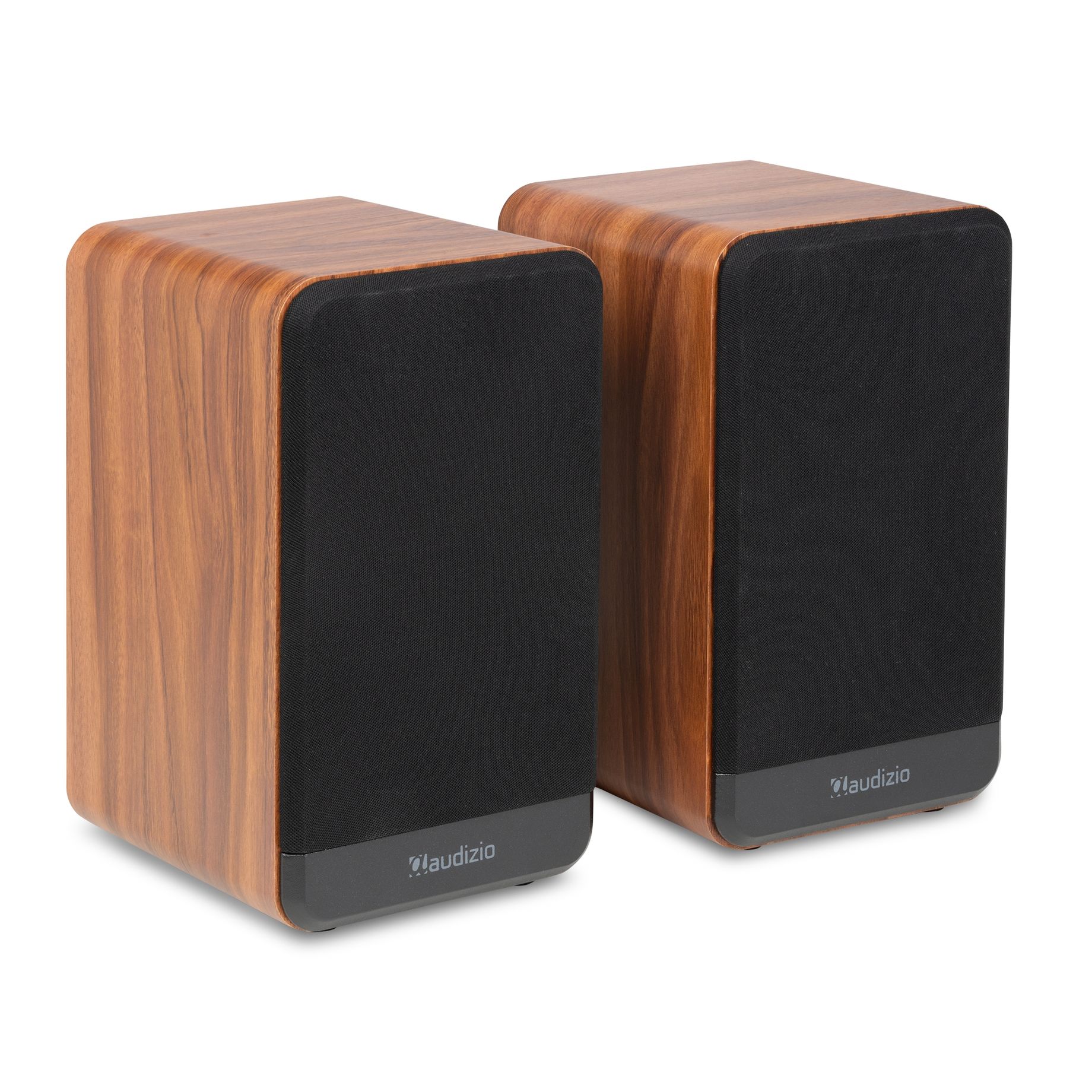 BS10 Active Bookshelf Speaker Set 80W BT Wood