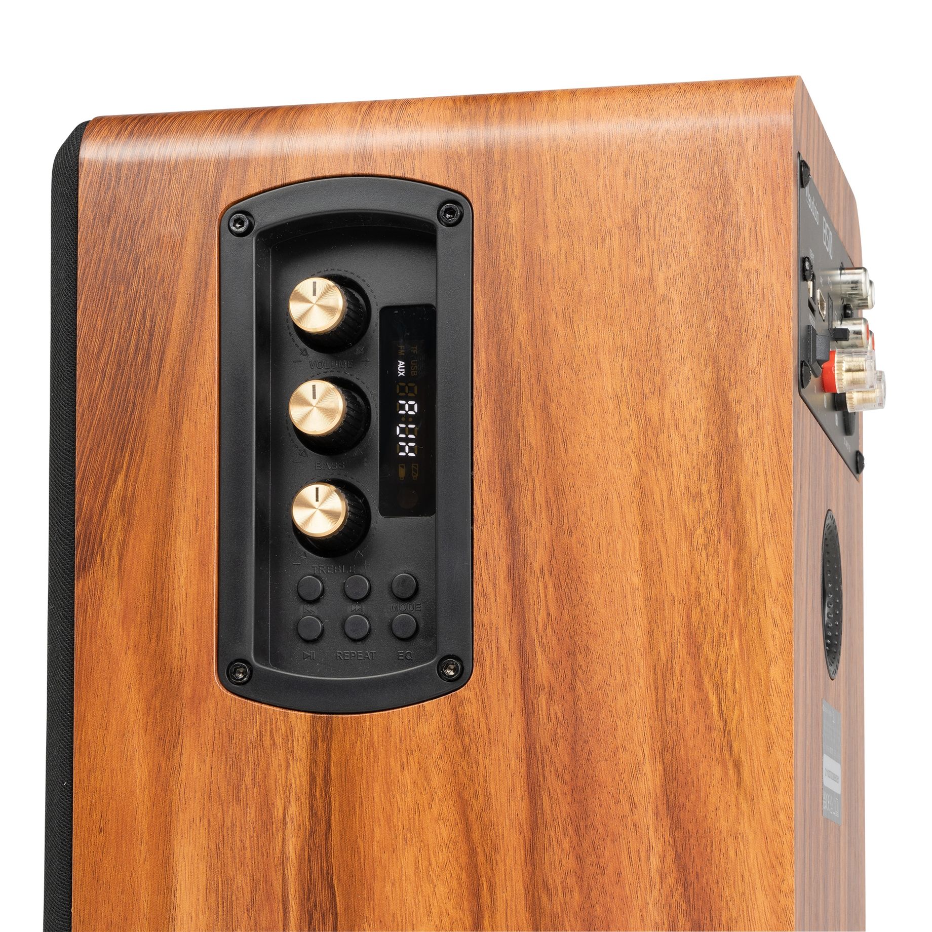 BS10 Active Bookshelf Speaker Set 80W BT Wood