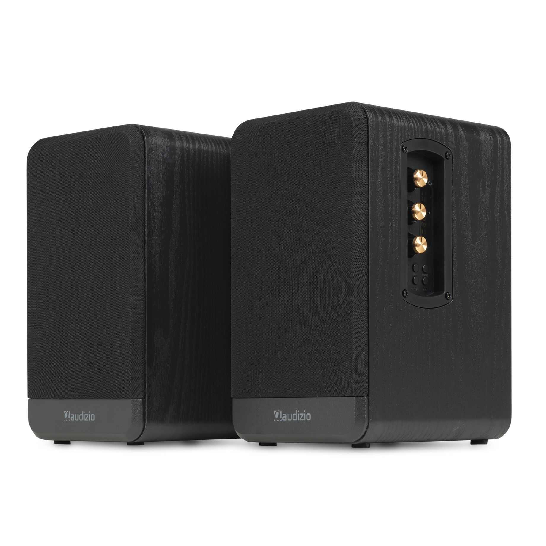 BS10 Active Bookshelf Speaker Set 80W BT Black