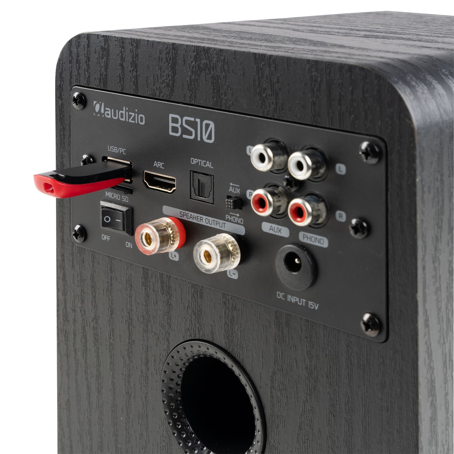 BS10 Active Bookshelf Speaker Set 80W BT Black