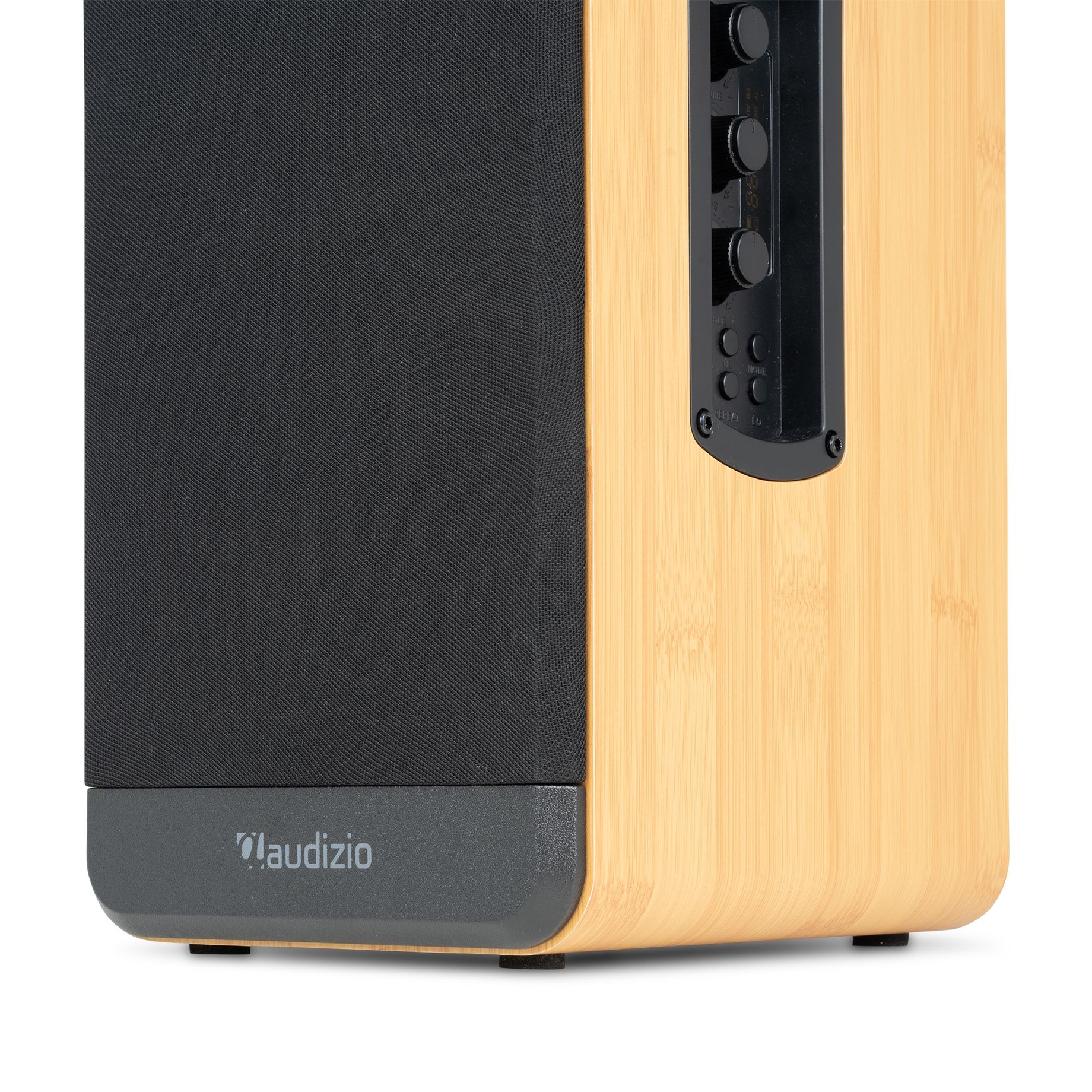BS10 Active Bookshelf Speaker Set 80W BT Bamboo