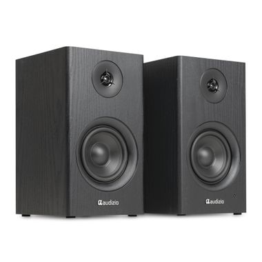 BS15 Active Bookshelf Speaker Set 60W BT Black