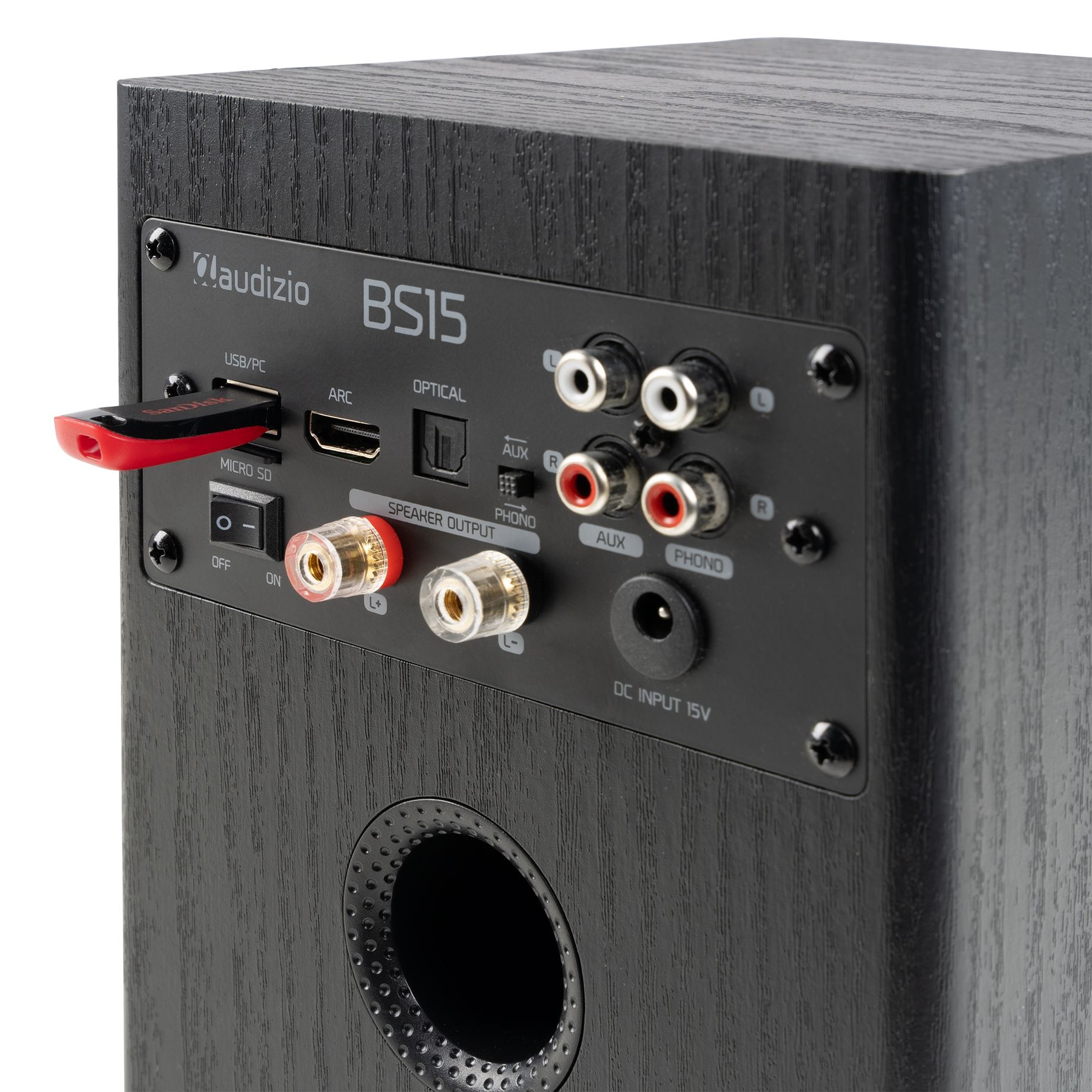 BS15 Active Bookshelf Speaker Set 60W BT Black