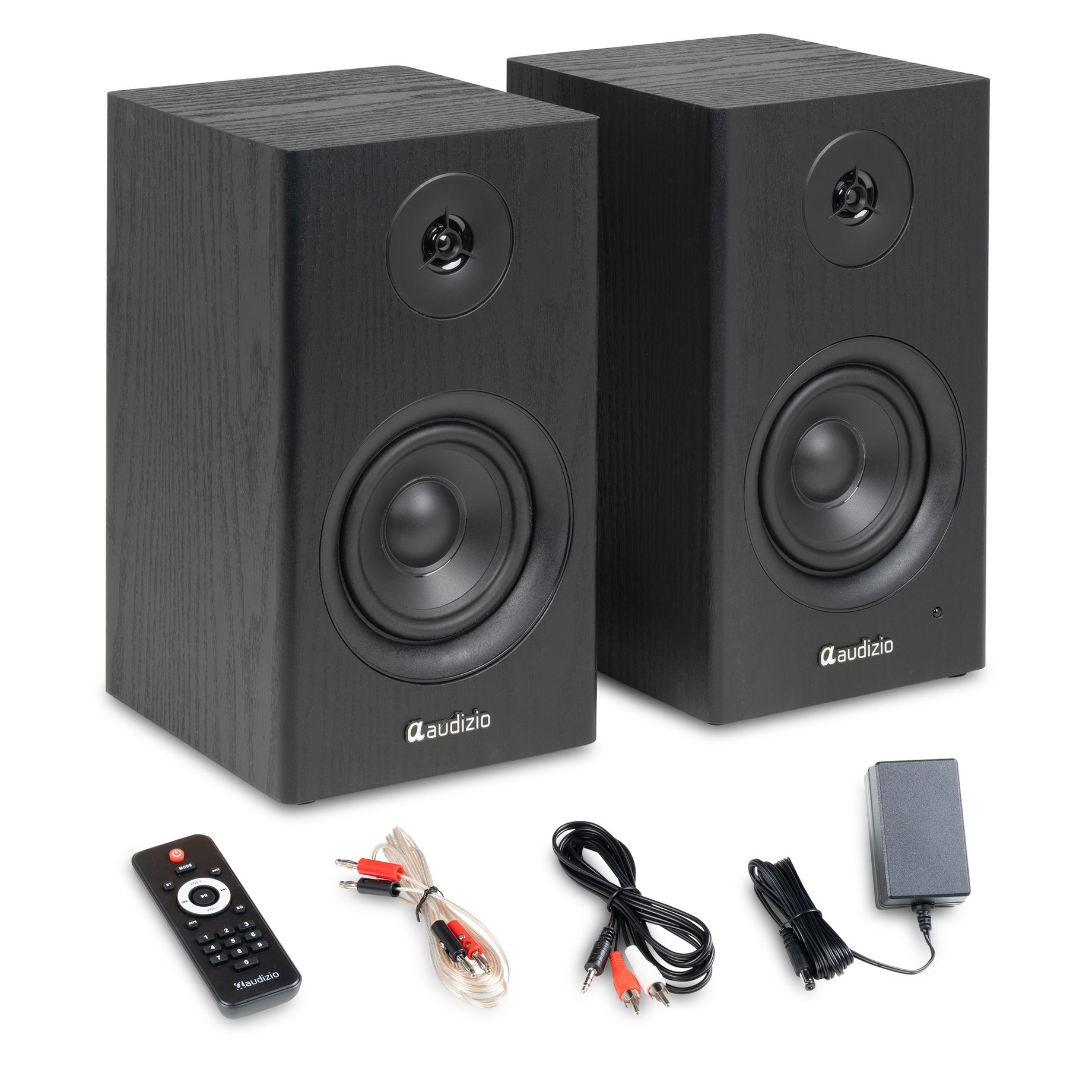 BS15 Active Bookshelf Speaker Set 60W BT Black