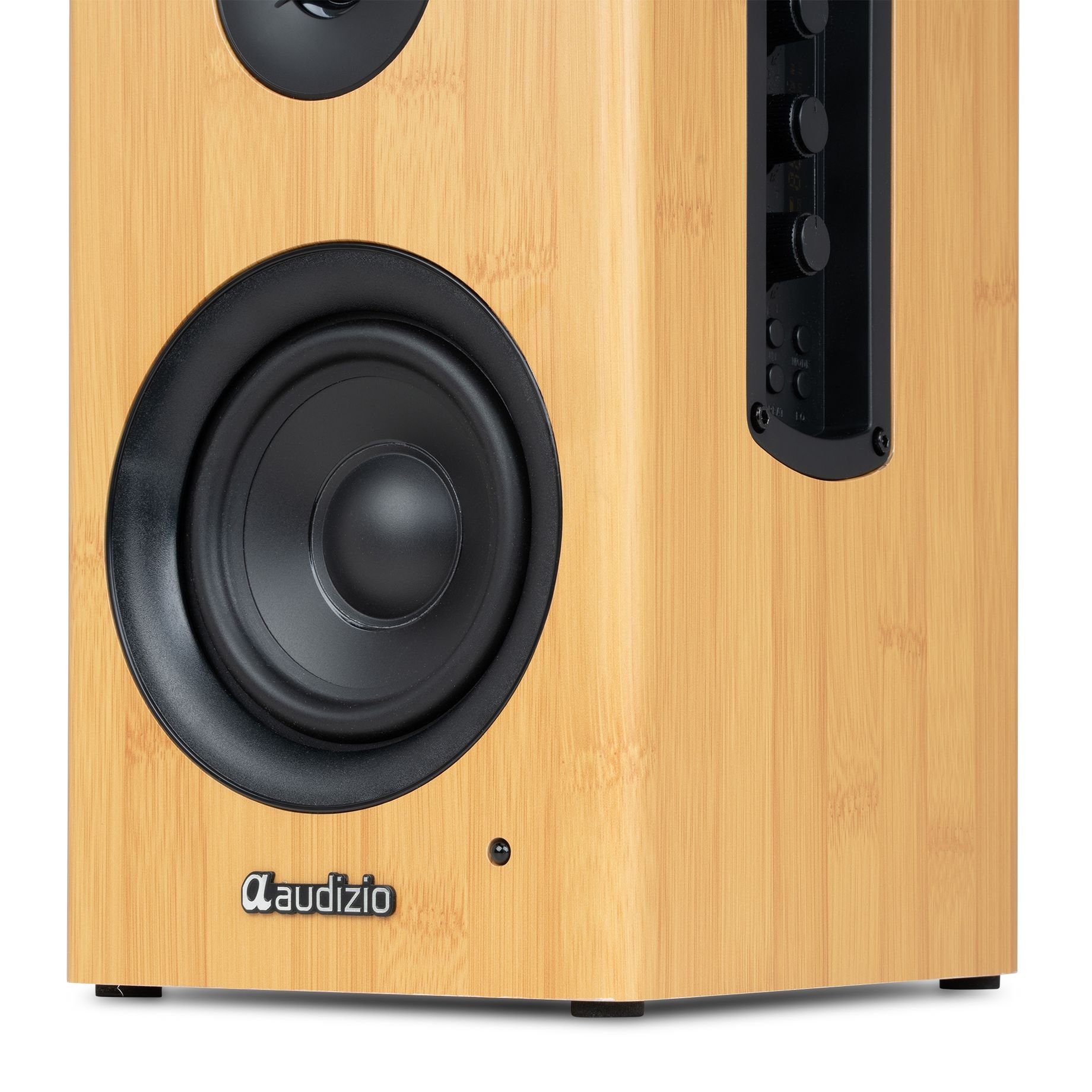 BS15 Active Bookshelf Speaker Set 60W BT Bamboo