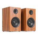 BS15 Active Bookshelf Speaker Set 60W BT Wood