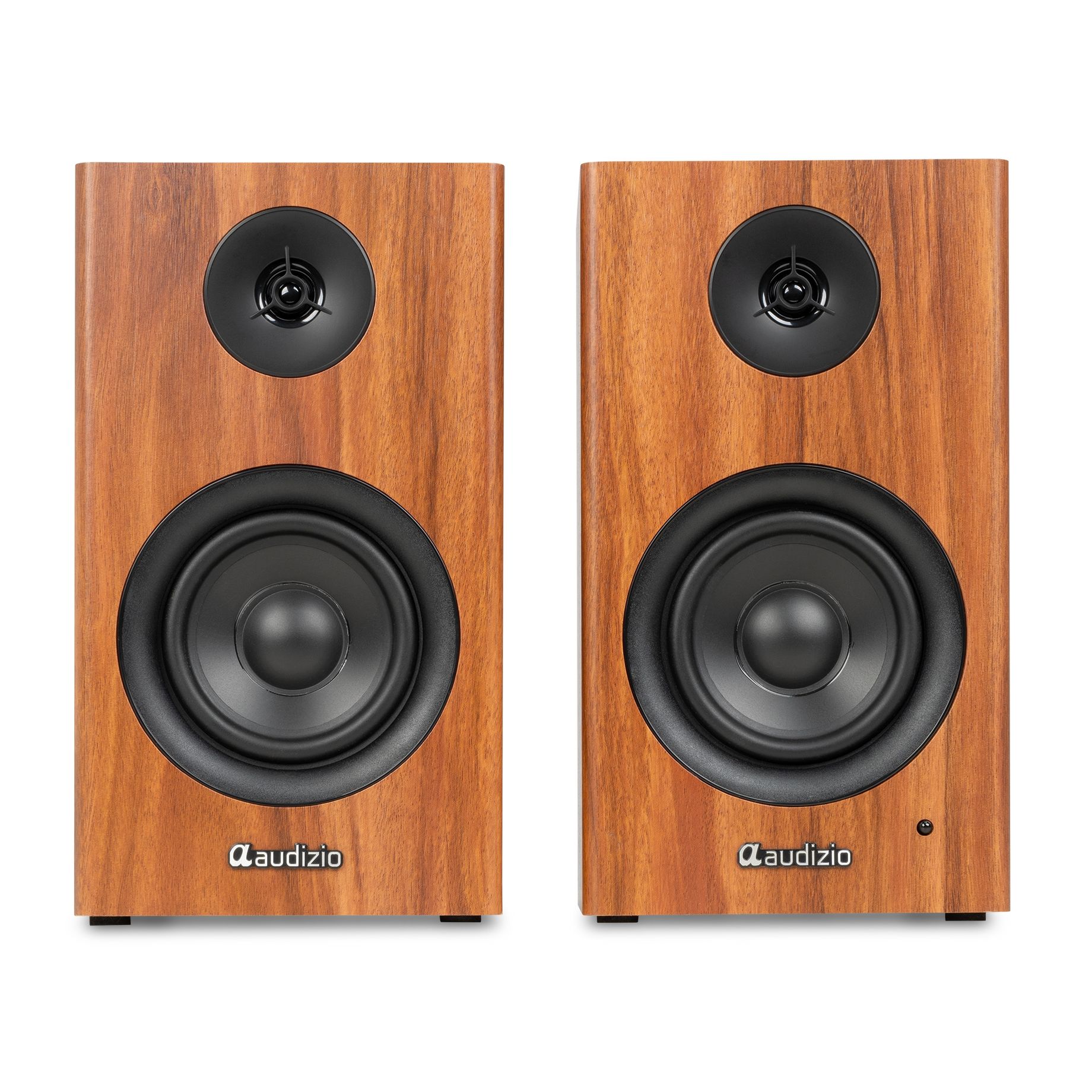 BS15 Active Bookshelf Speaker Set 60W BT Wood