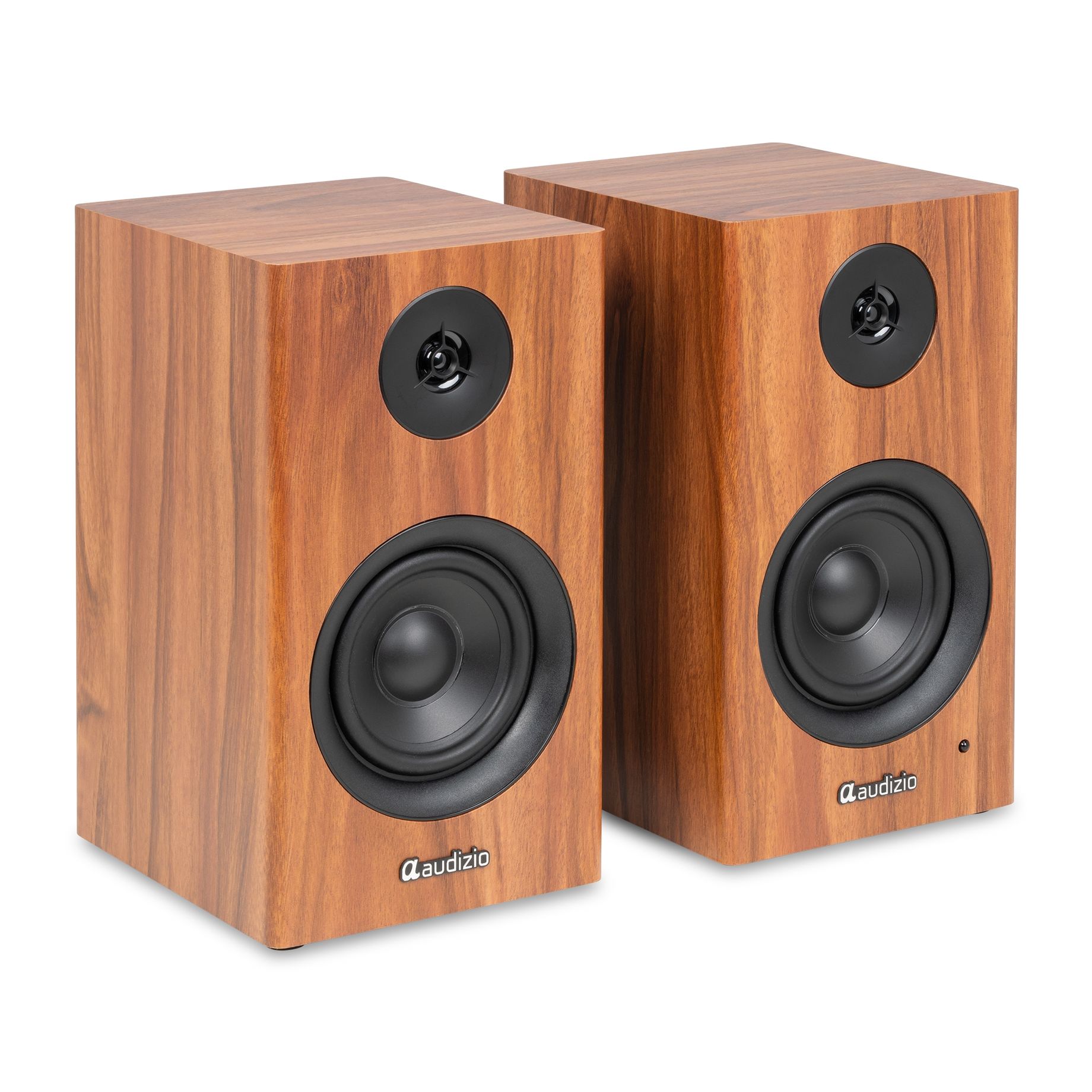 BS15 Active Bookshelf Speaker Set 60W BT Wood
