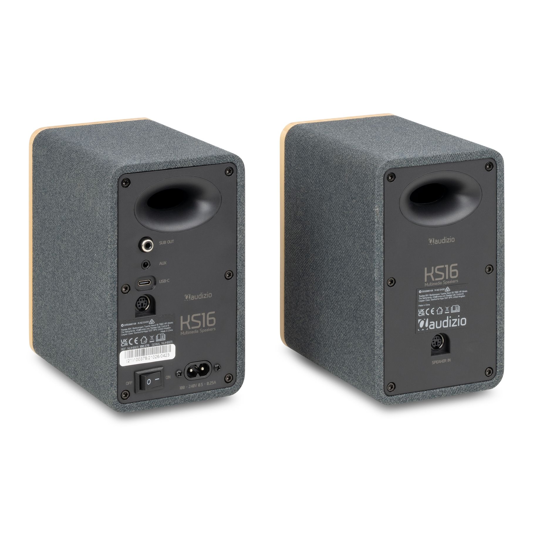 KS16 Active Multimedia Speaker Set 100W BT Bamboo