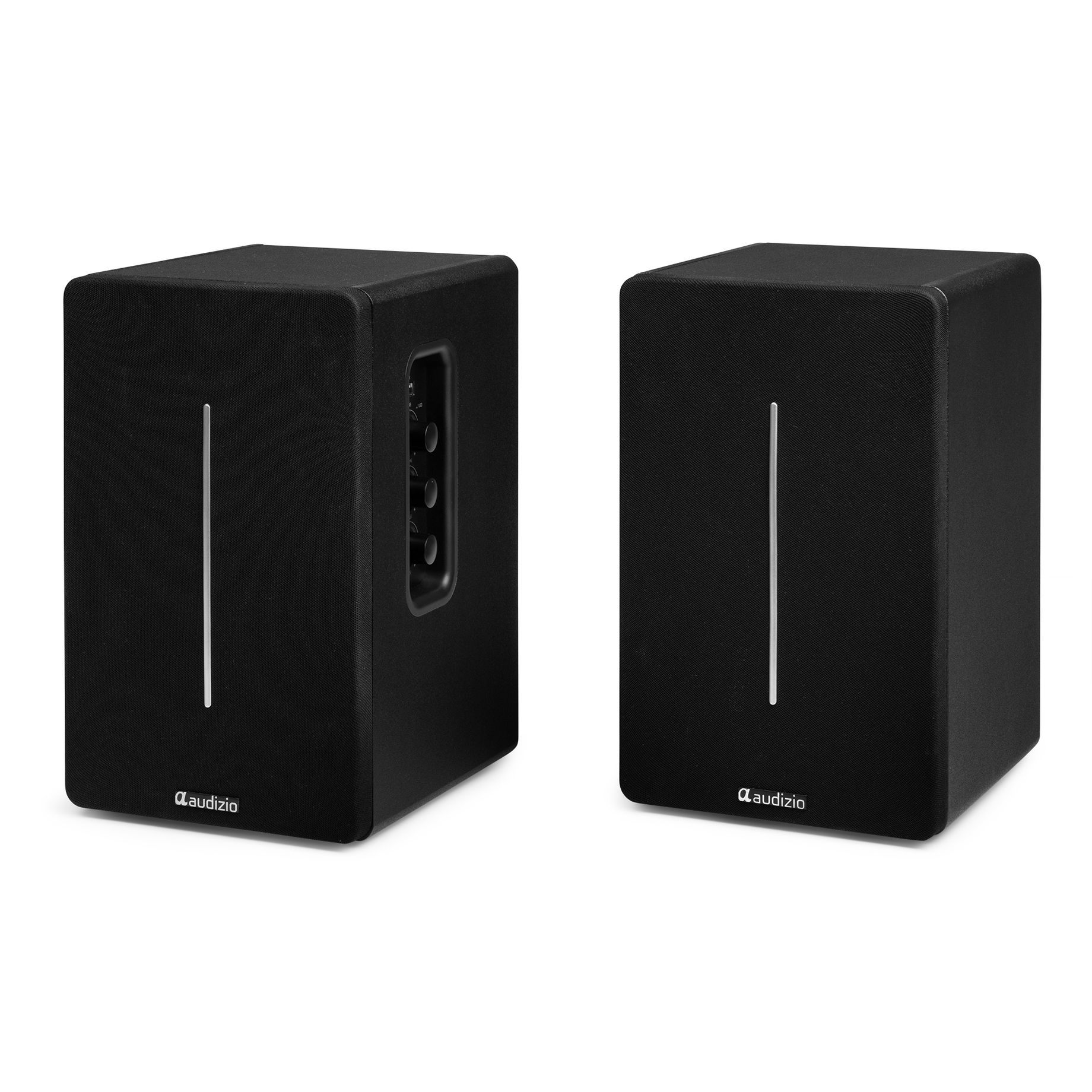 KS01B Active Bookshelf Speaker Set 120W BT Black