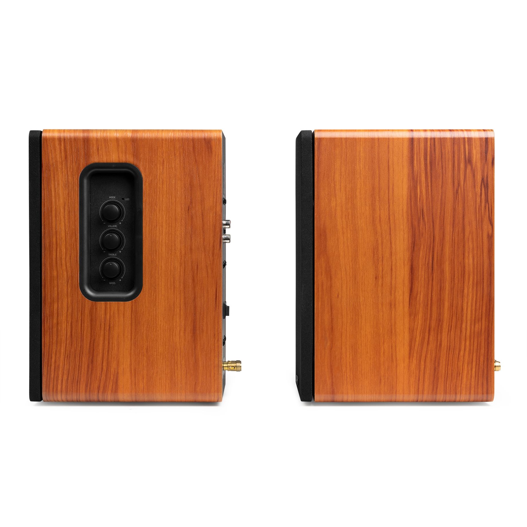 KS01 Active Bookshelf Speaker Set 80W Wood