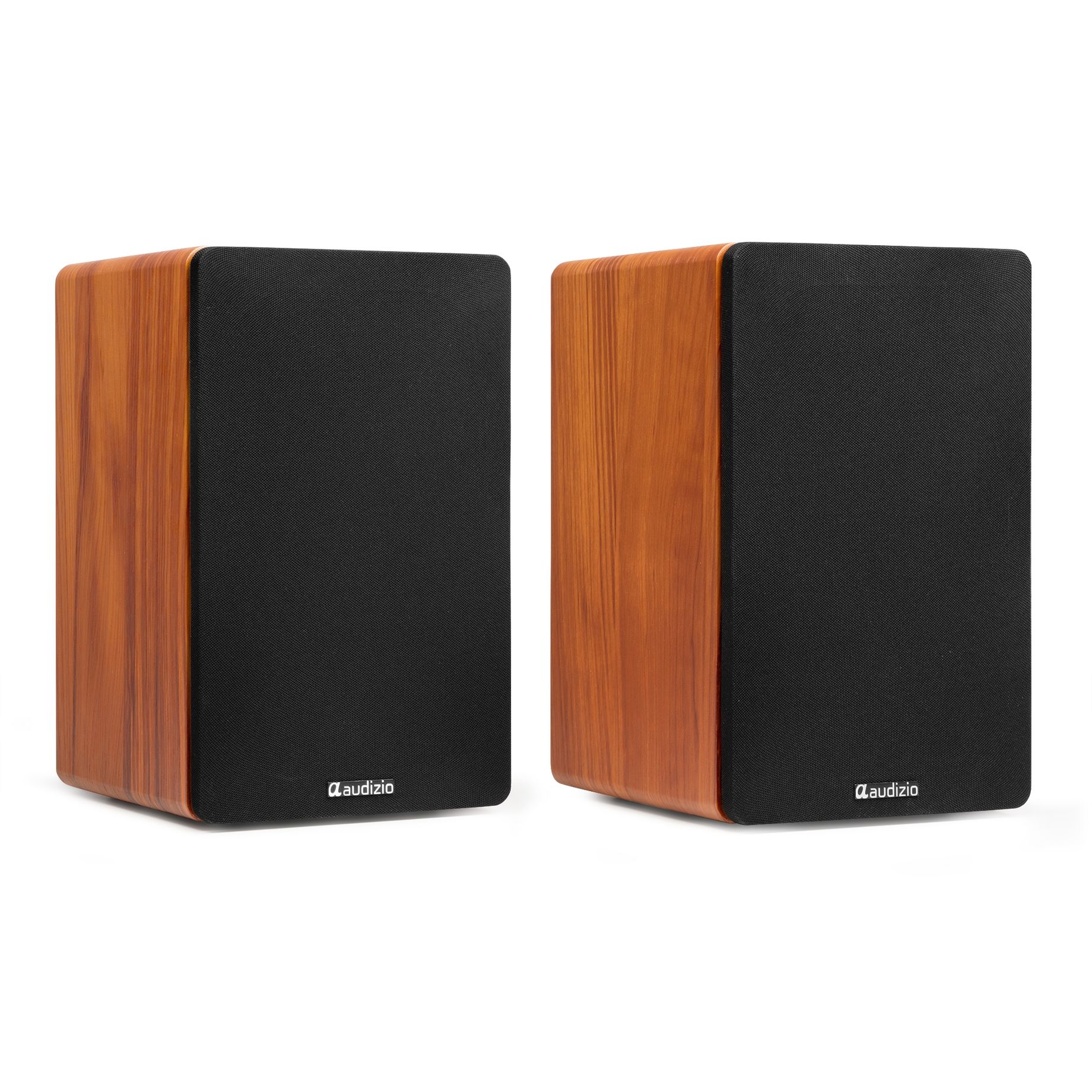 KS01 Active Bookshelf Speaker Set 80W Wood