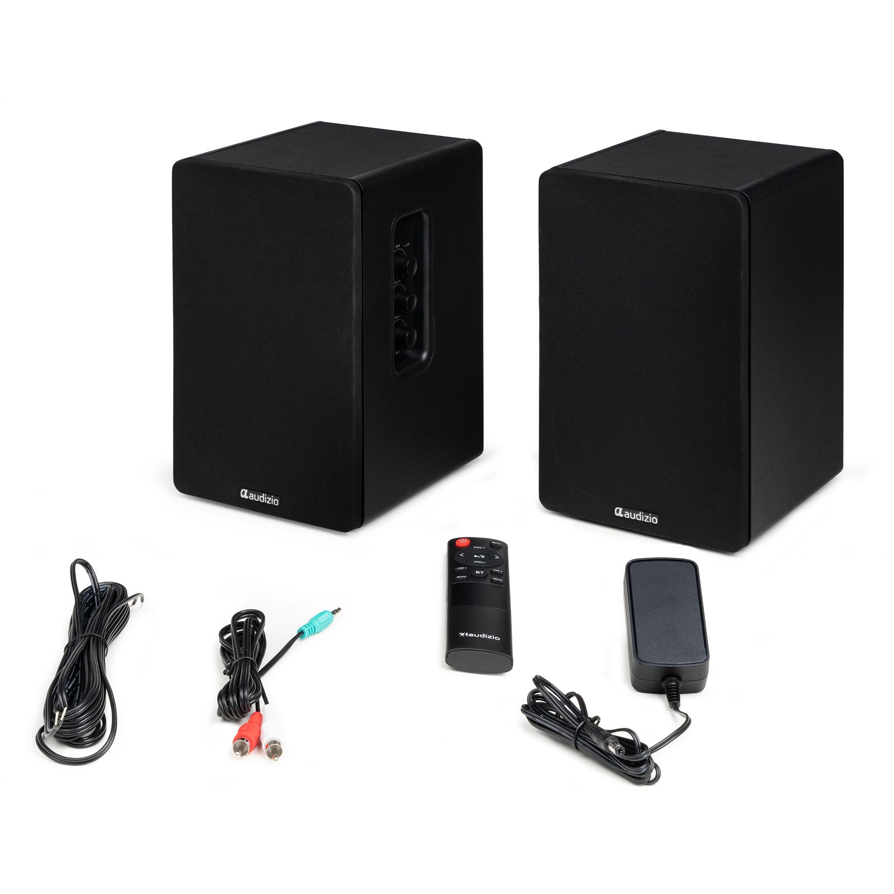 KS01 Active Bookshelf Speaker Set 80W Black