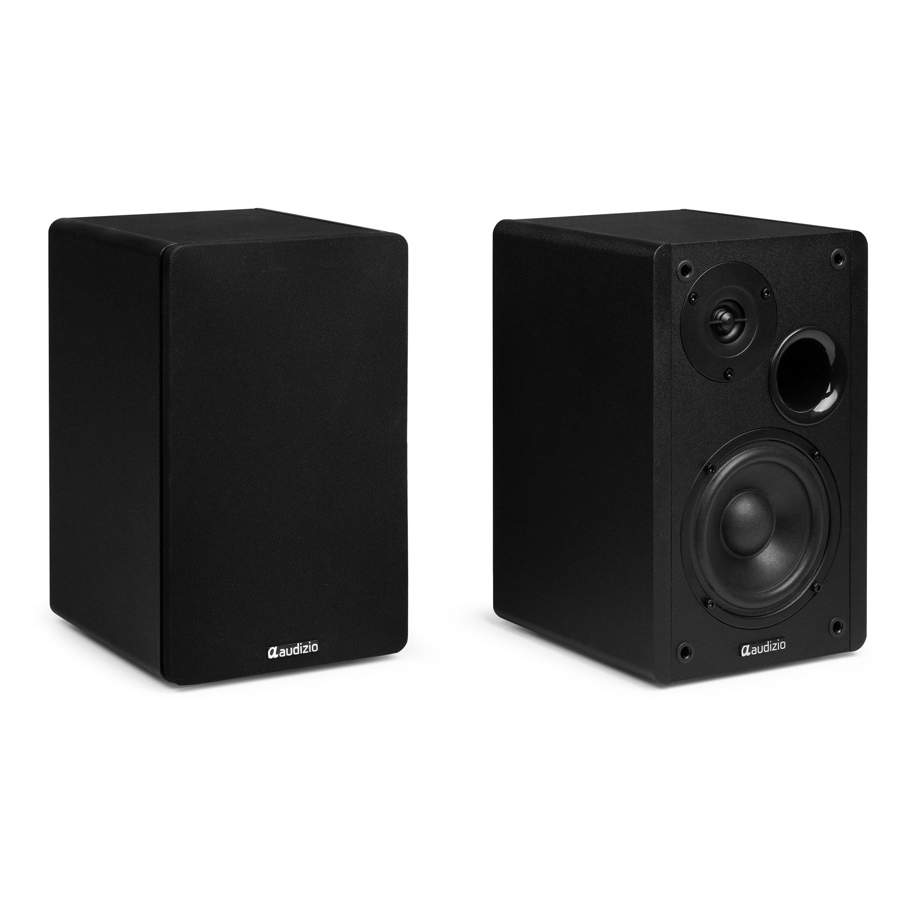 KS01 Active Bookshelf Speaker Set 80W Black
