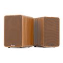 KS10 Active Bookshelf Speaker Set 120W BT Wood