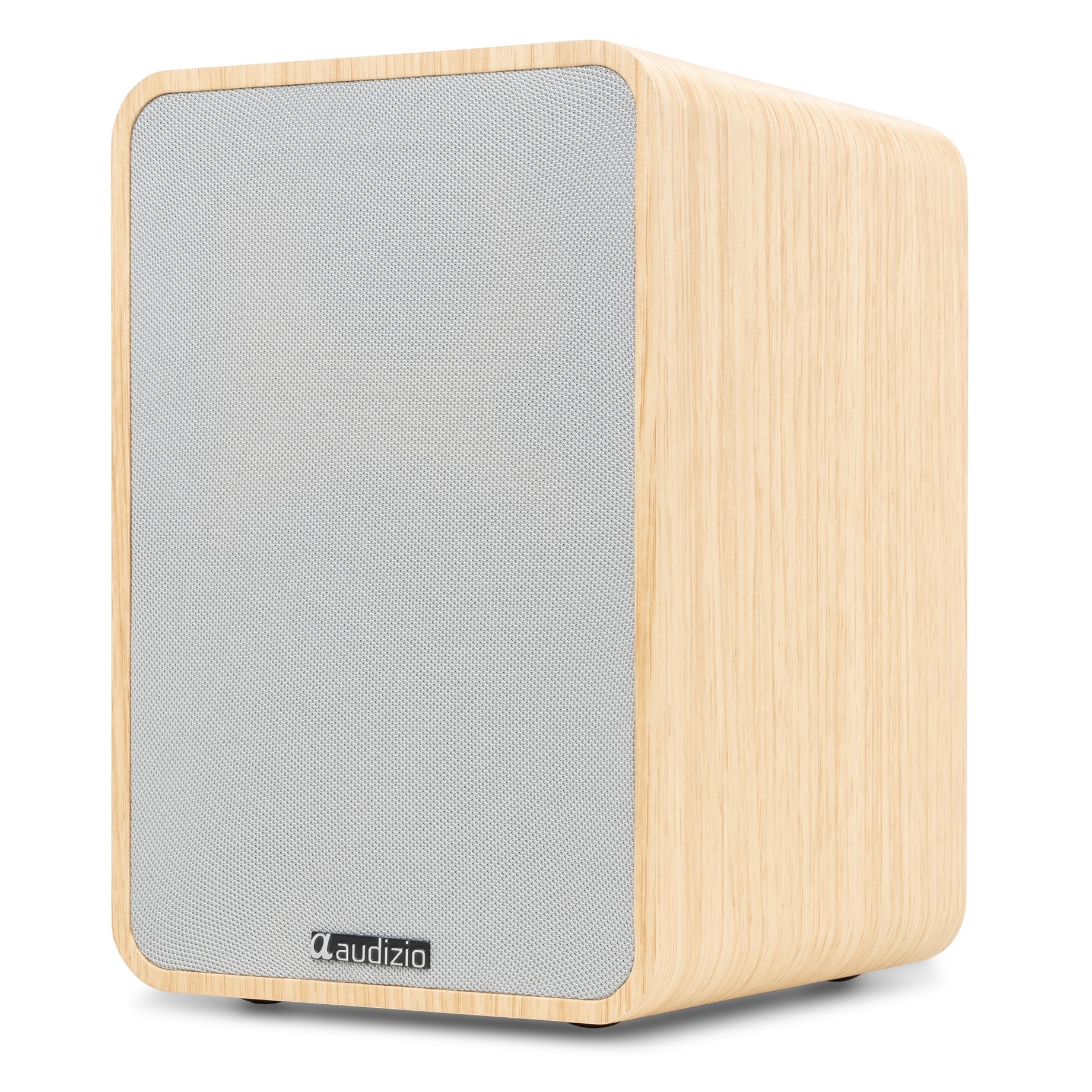 KS10 Active Bookshelf Speaker Set 120W BT Light Wood