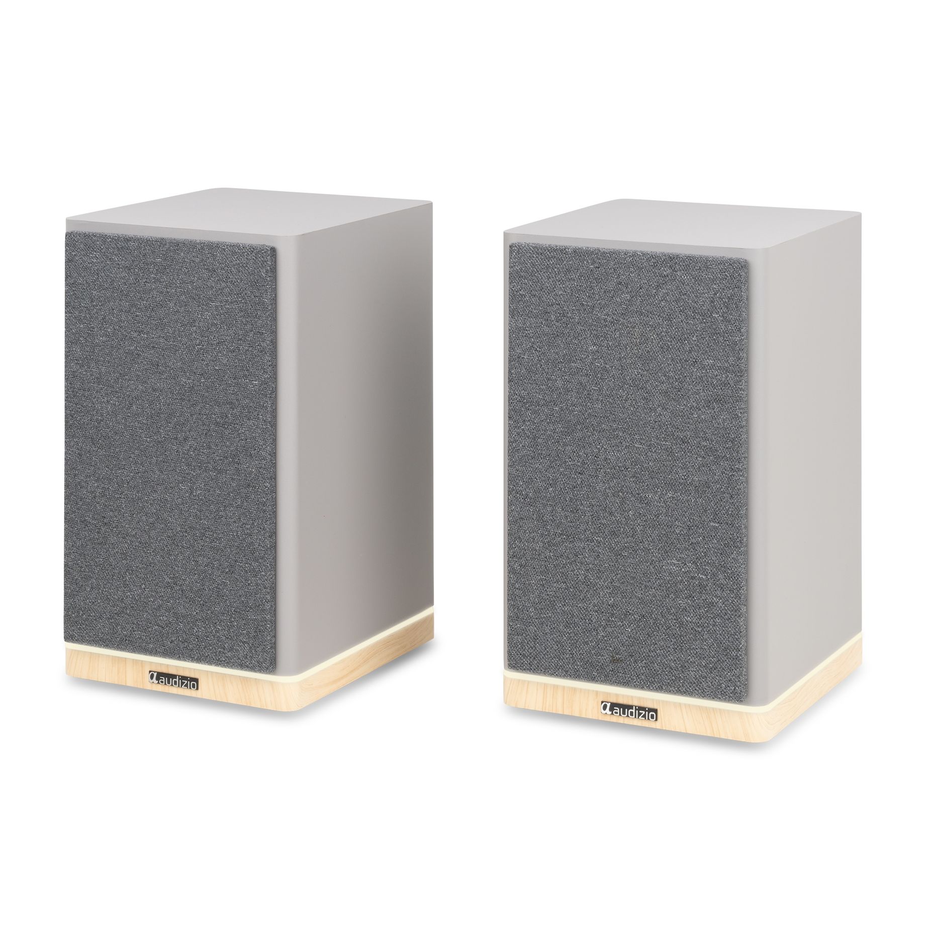 KS12 Active Bookshelf Speaker Set 80W BT Grey
