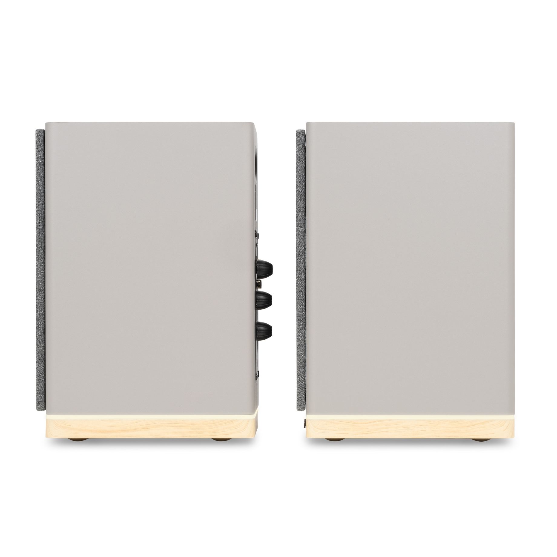 KS12 Active Bookshelf Speaker Set 80W BT Grey