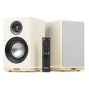 KS12 Active Bookshelf Speaker Set 80W BT Creme