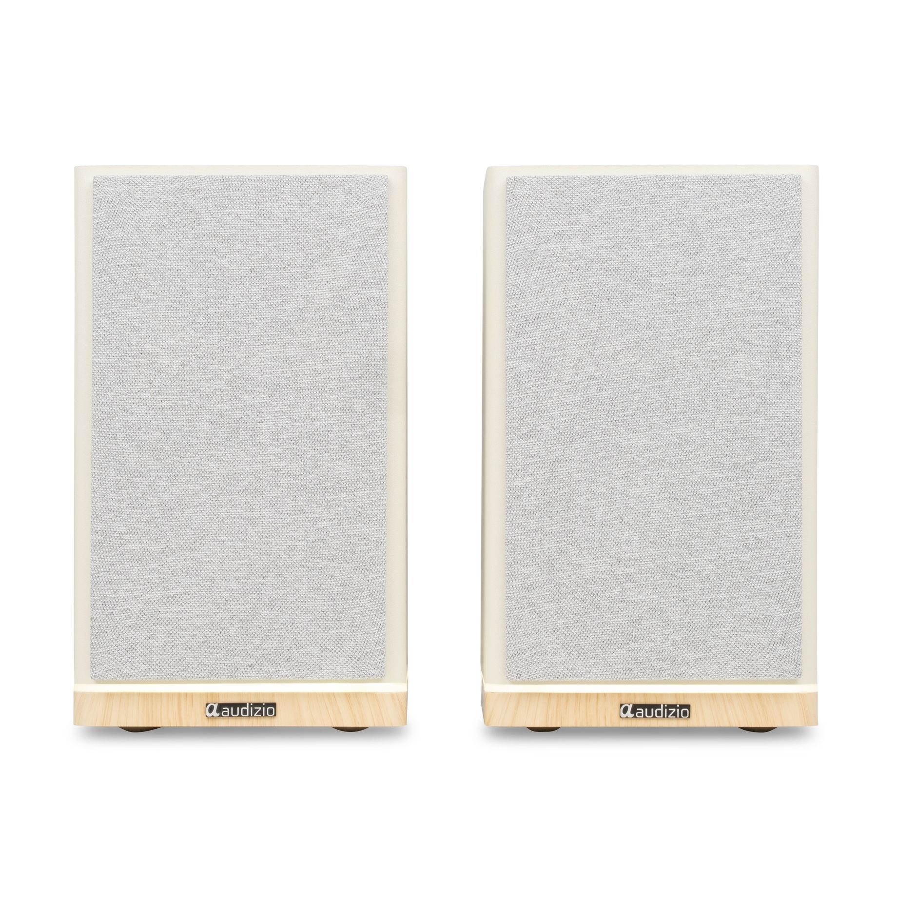 KS12 Active Bookshelf Speaker Set 80W BT Creme
