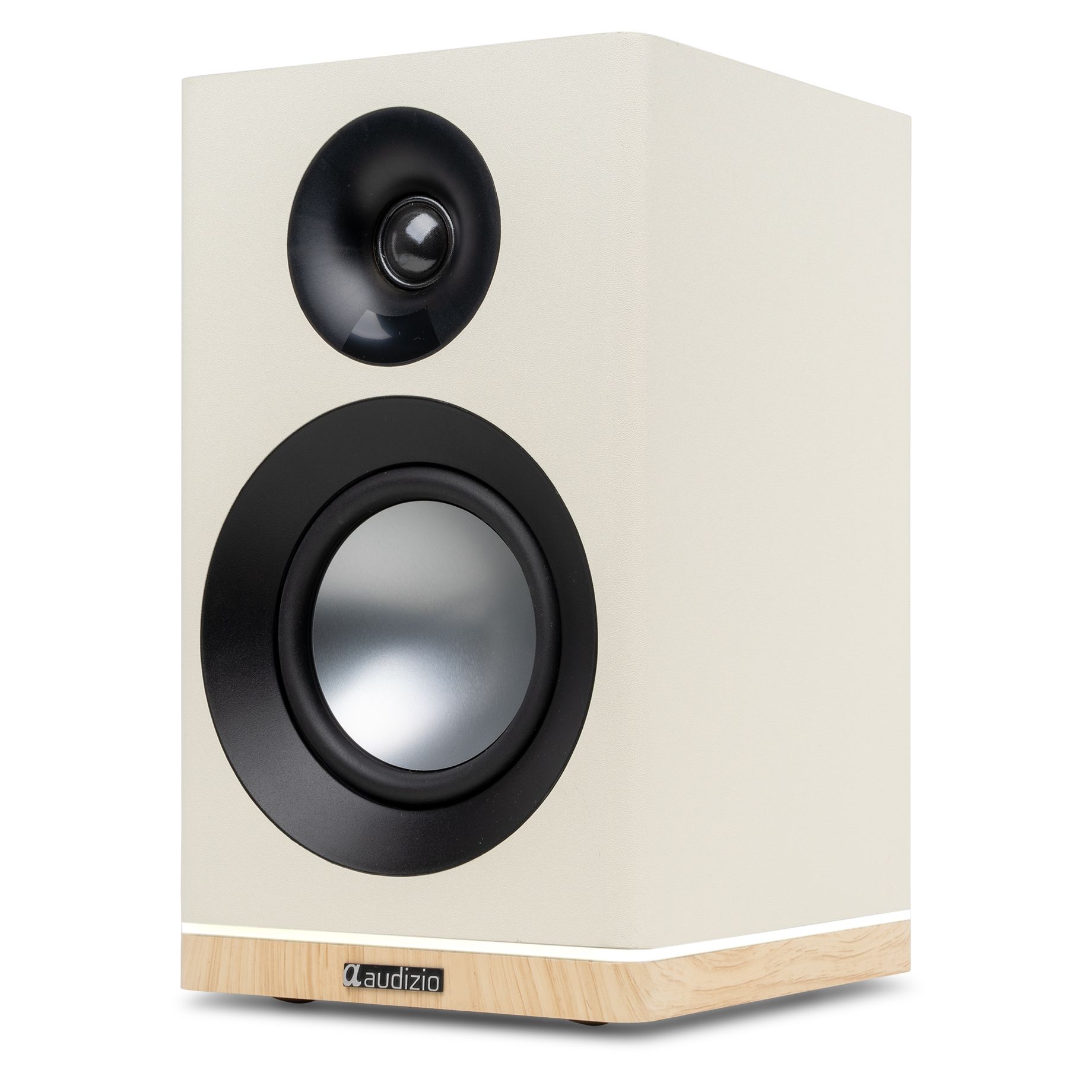 KS12 Active Bookshelf Speaker Set 80W BT Creme