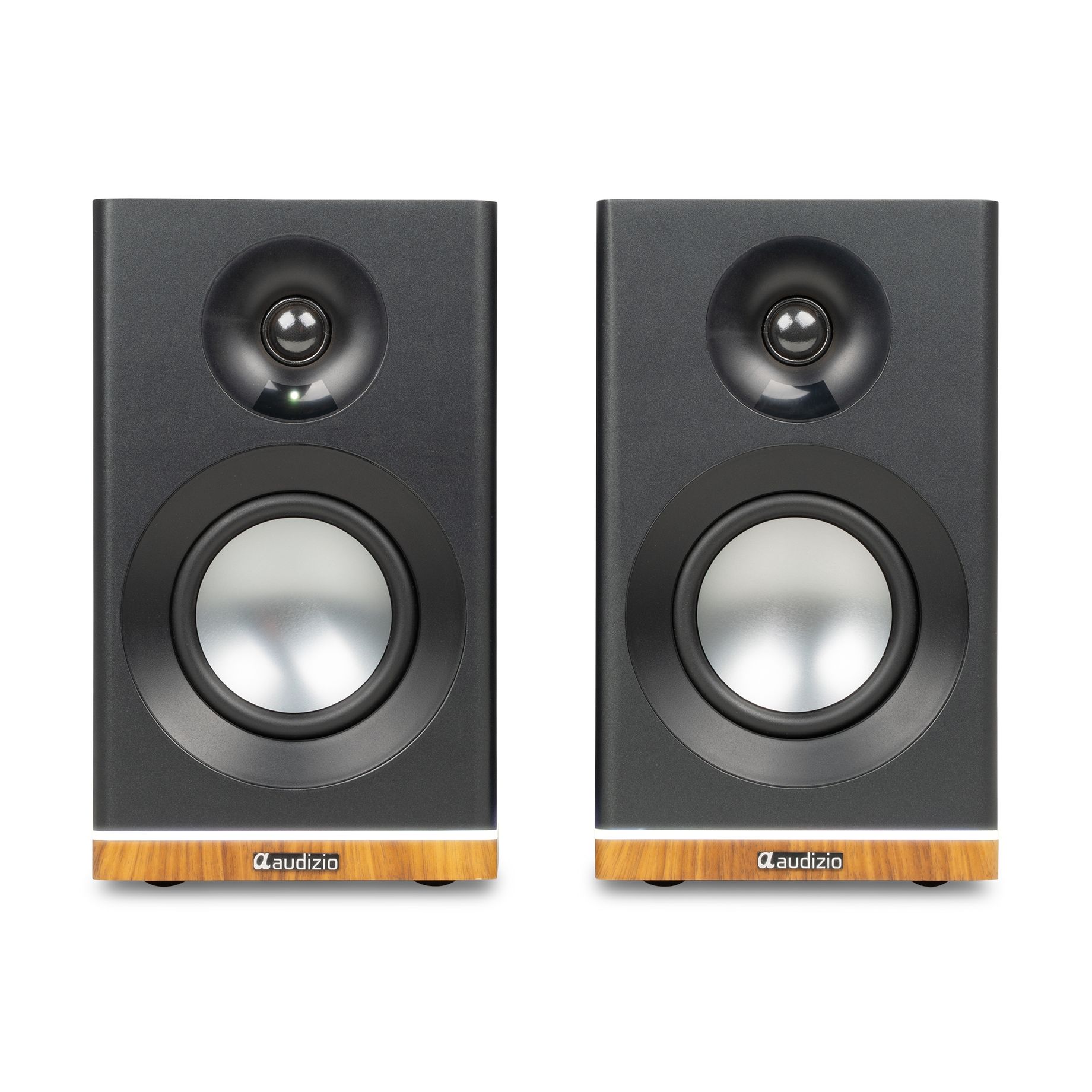 KS12 Active Bookshelf Speaker Set 80W BT Black