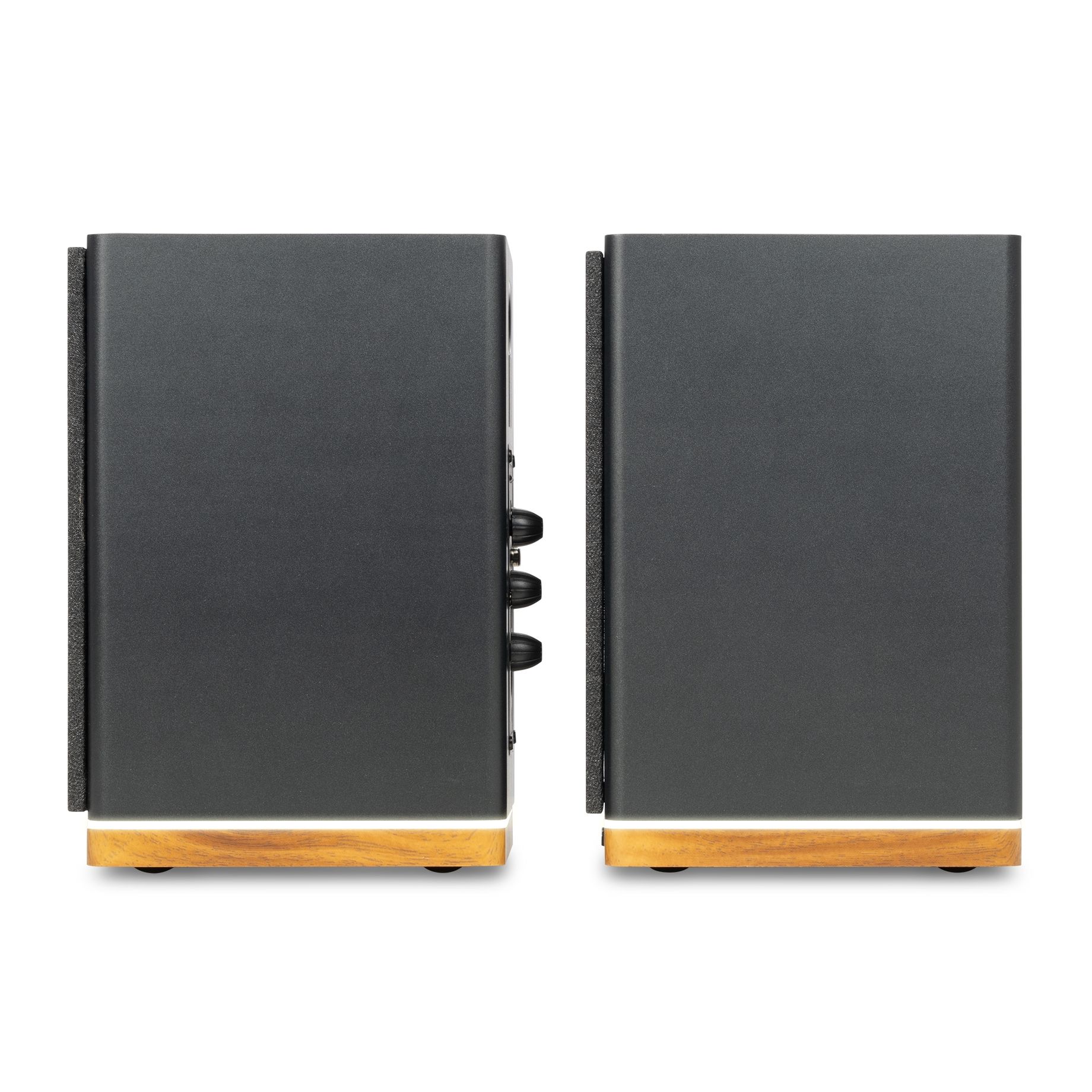 KS12 Active Bookshelf Speaker Set 80W BT Black