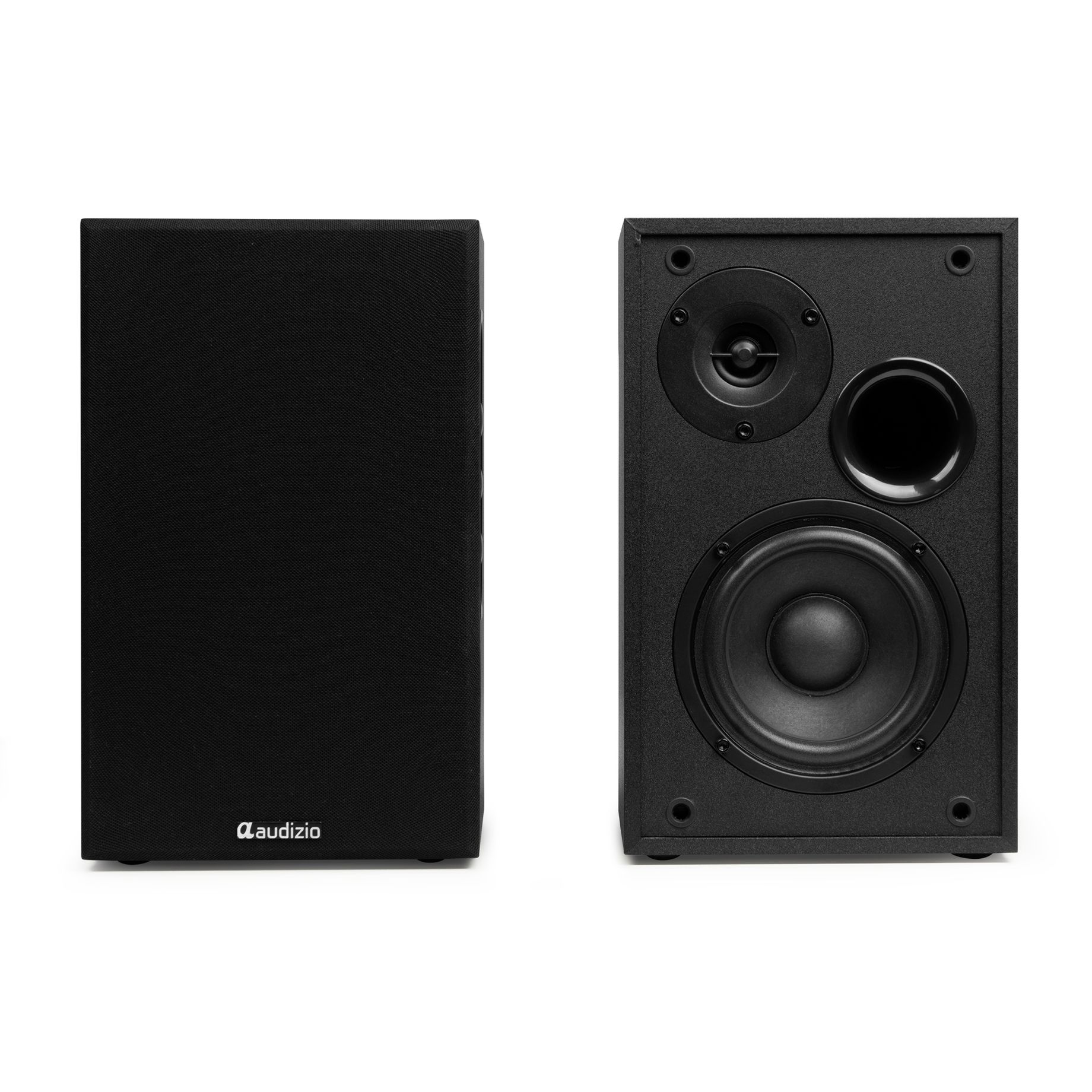 KS02 Active Bookshelf Speaker Set 80W BT Black