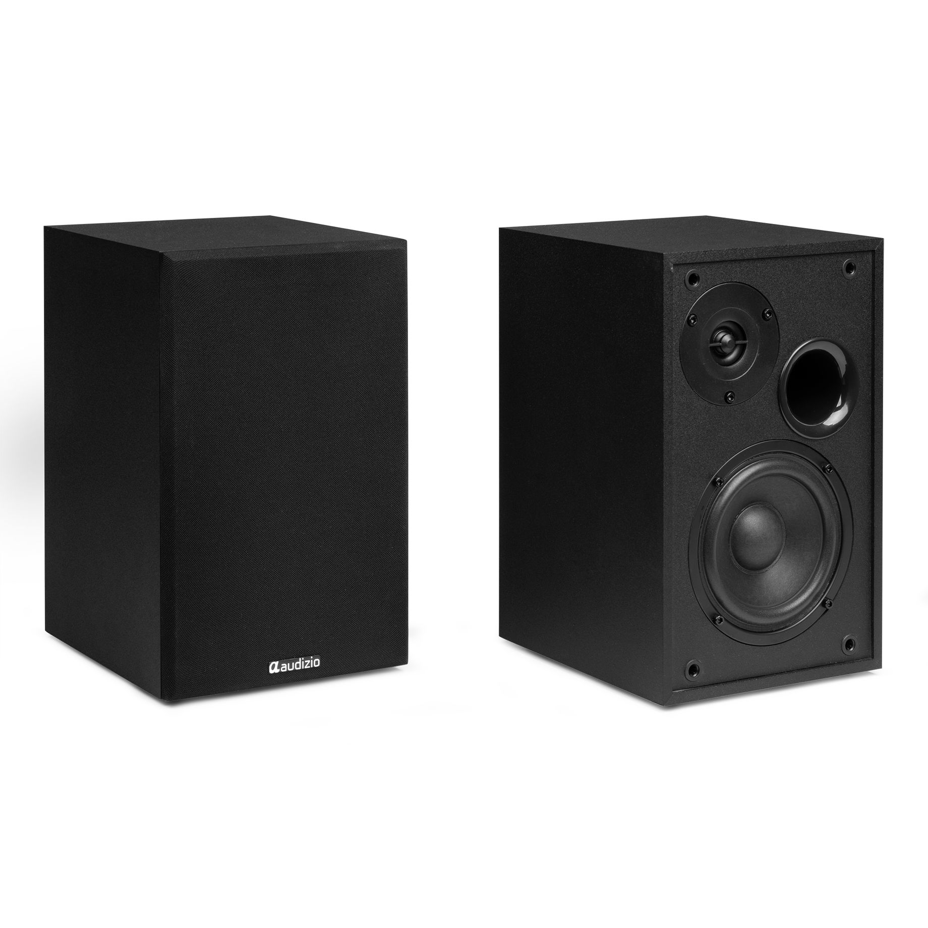 KS02 Active Bookshelf Speaker Set 80W BT Black
