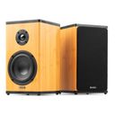 BS20 Active Bookshelf Speaker Set with Battery Bamboo