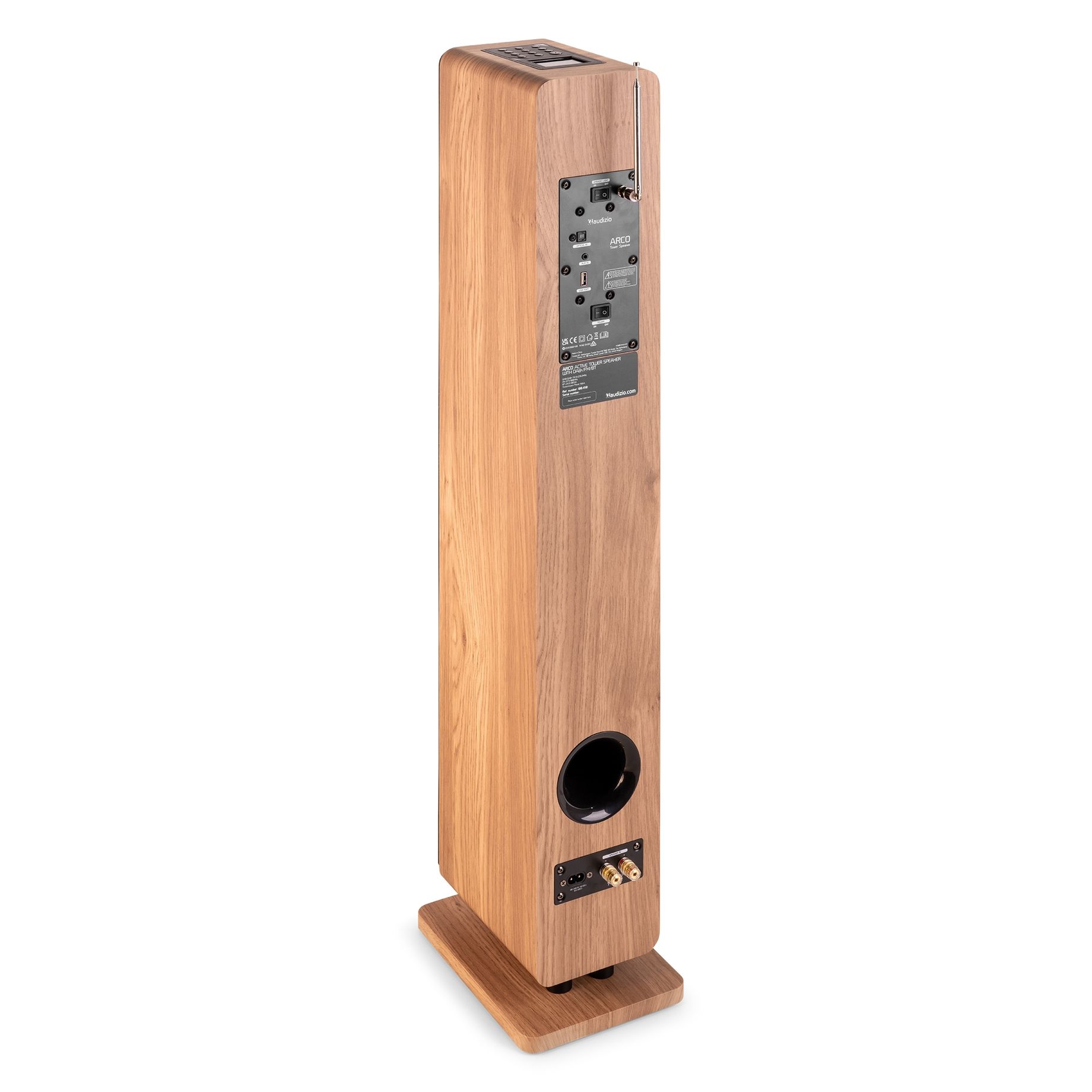 ARCO Active Tower Speaker with DAB Light Wood