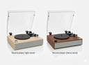 Tucson Record Player with BT in/out Cherry Wood