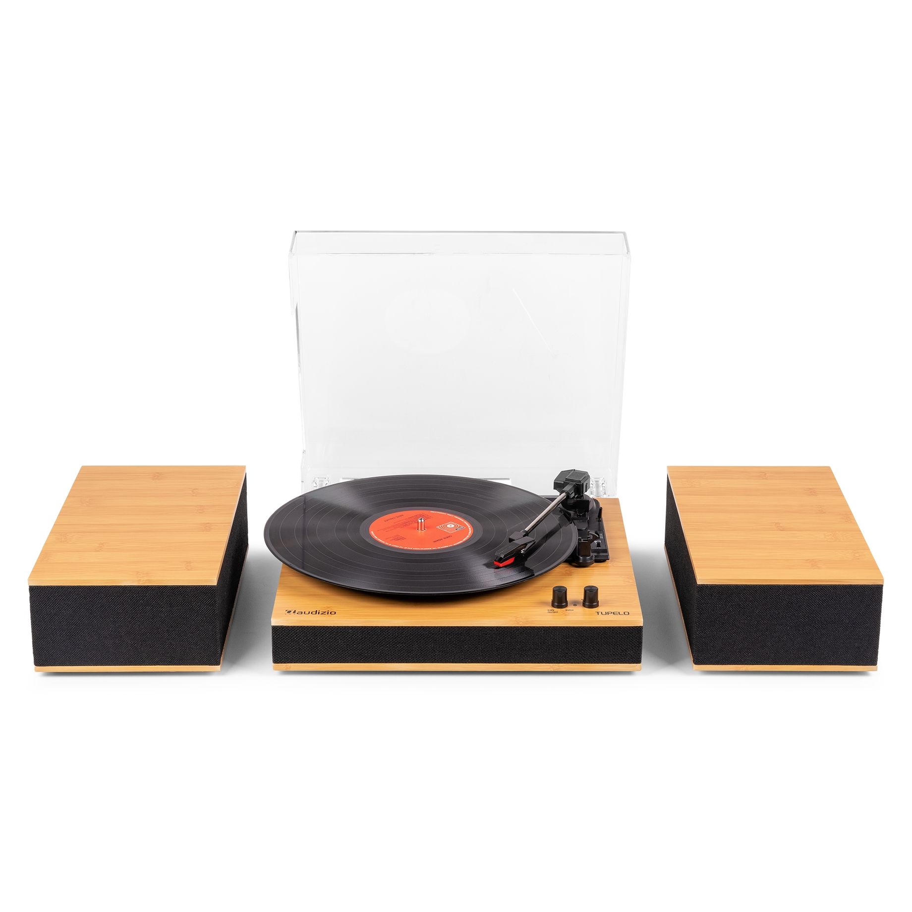 Tupelo Record Player Set BT with 2 Speakers Bamboo