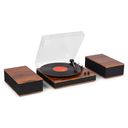 Tupelo Record Player Set BT with 2 Speakers Wood