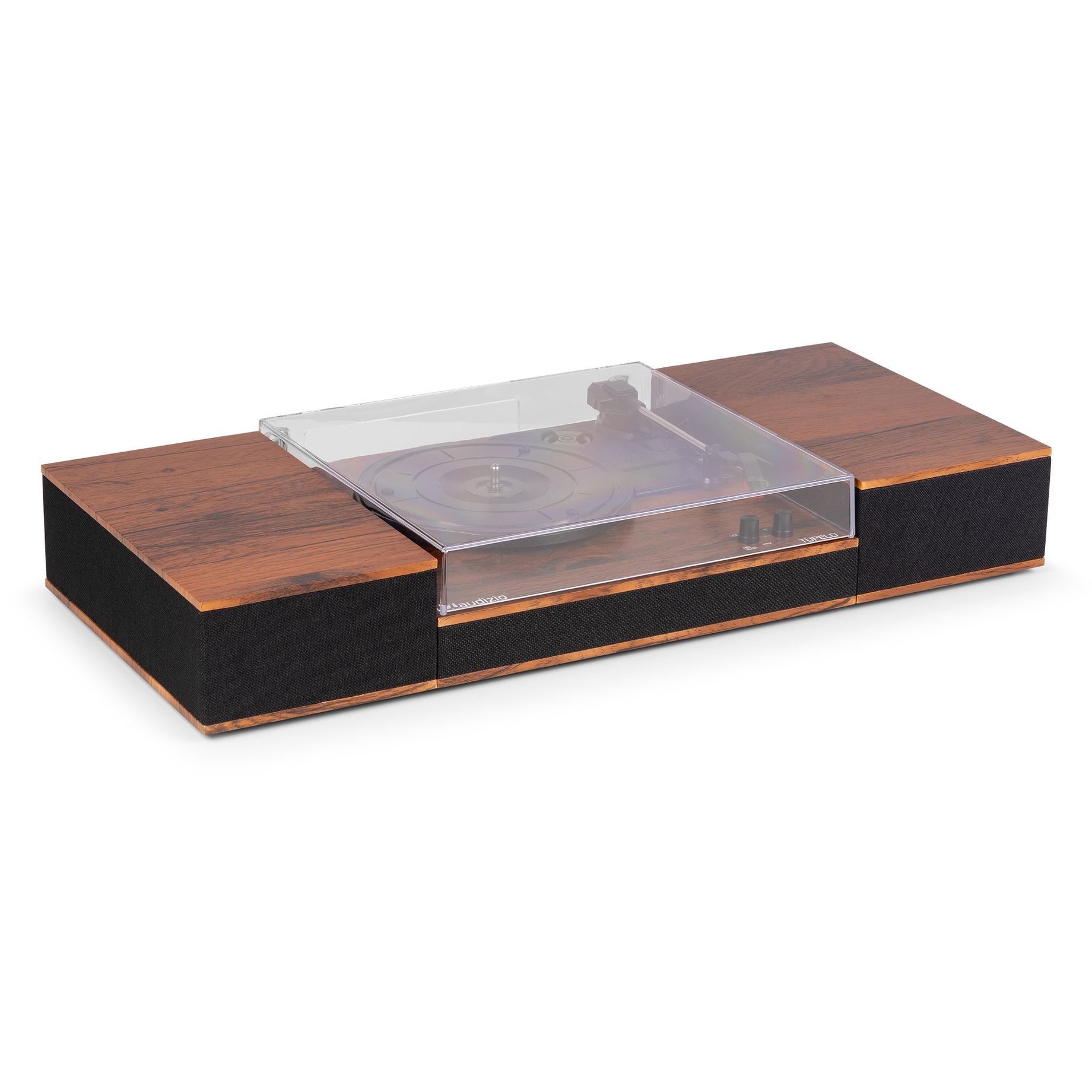 Tupelo Record Player Set BT with 2 Speakers Wood