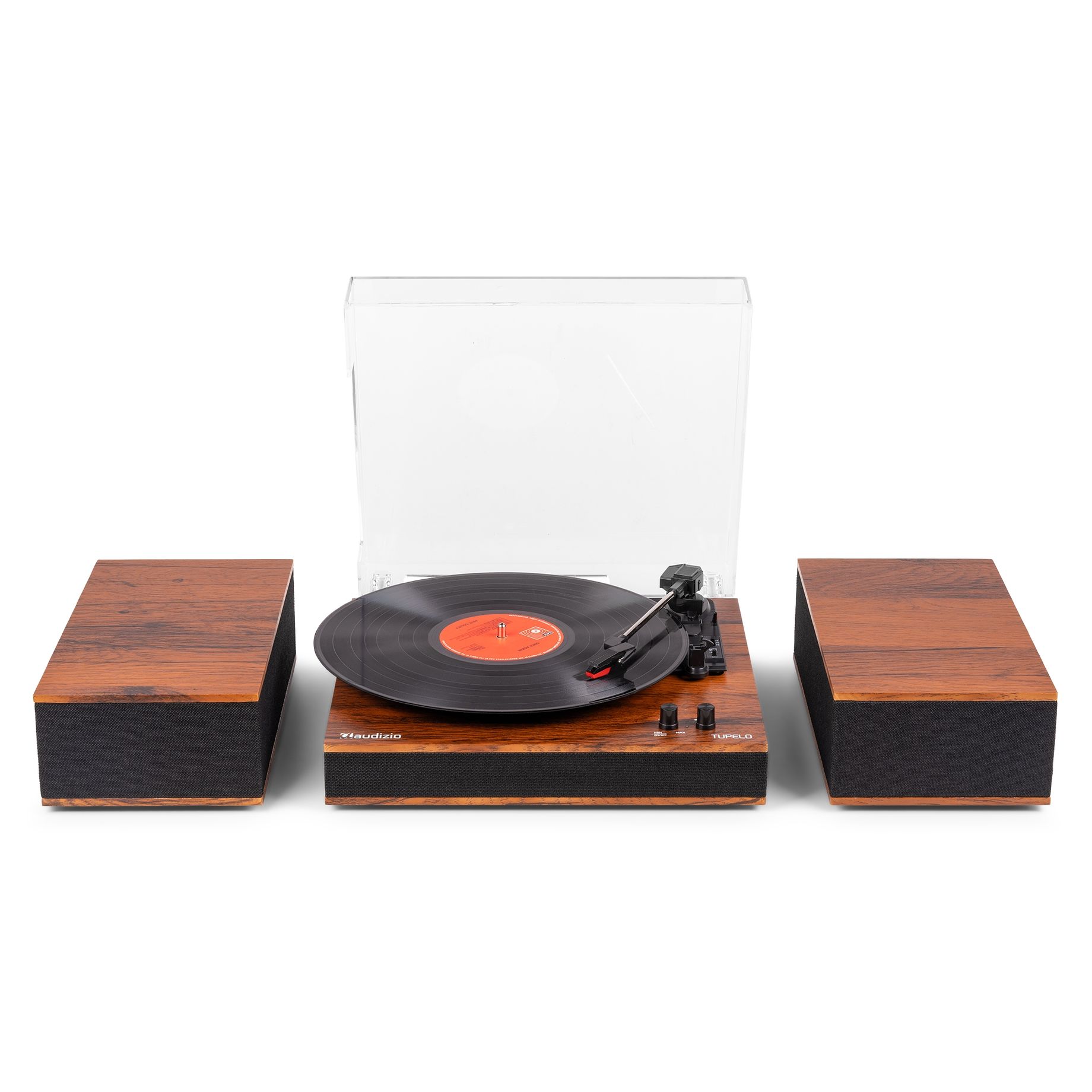 Tupelo Record Player Set BT with 2 Speakers Wood