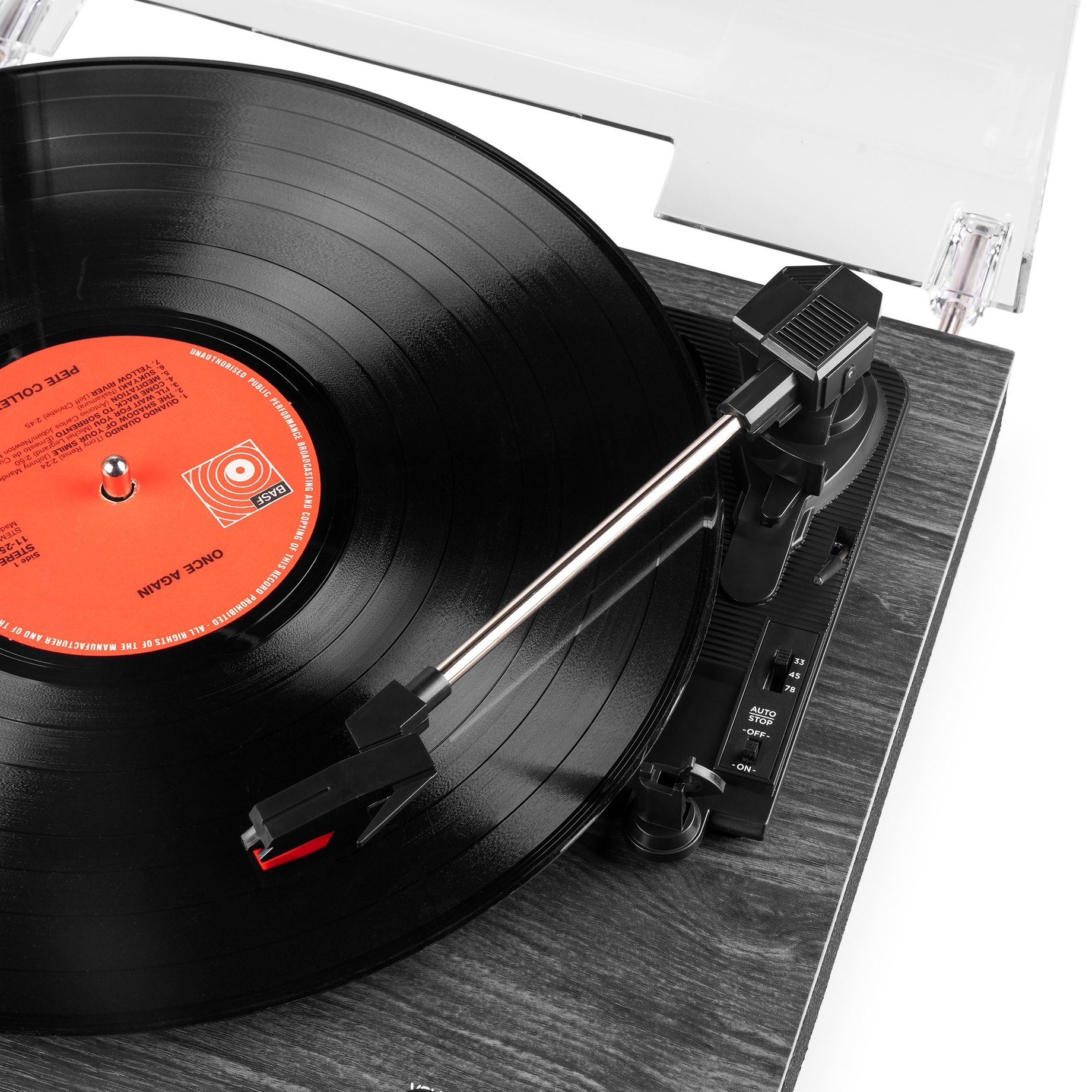 Tupelo Record Player Set BT with 2 Speakers Black
