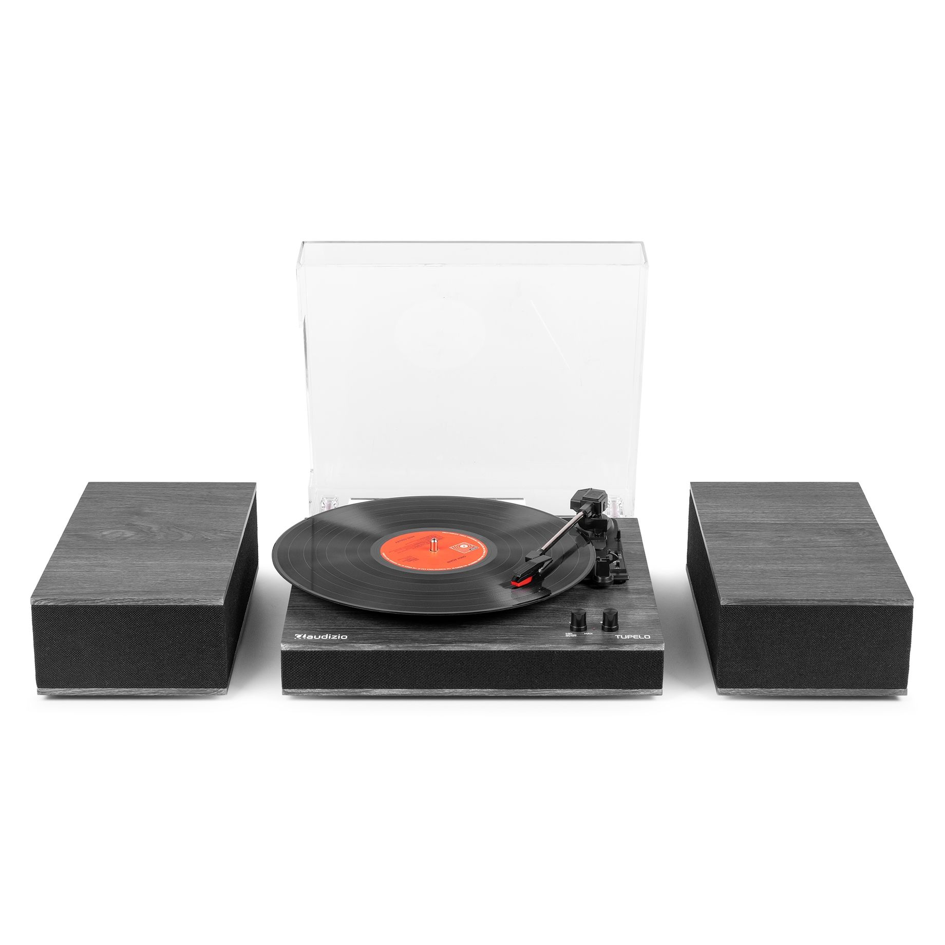 Tupelo Record Player Set BT with 2 Speakers Black