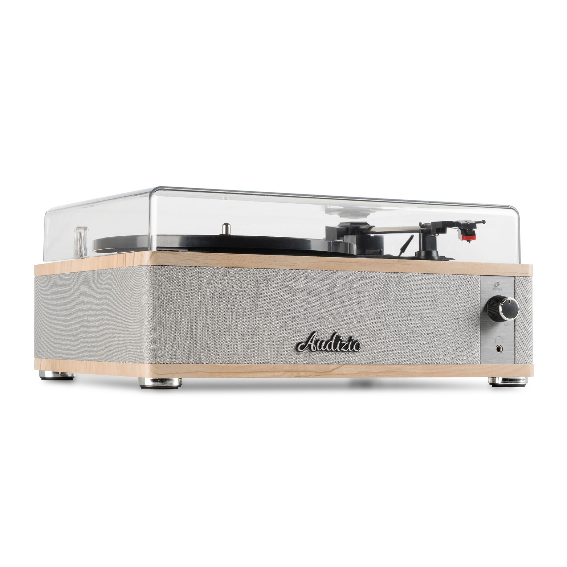 Irvine Record Player BT Light Wood