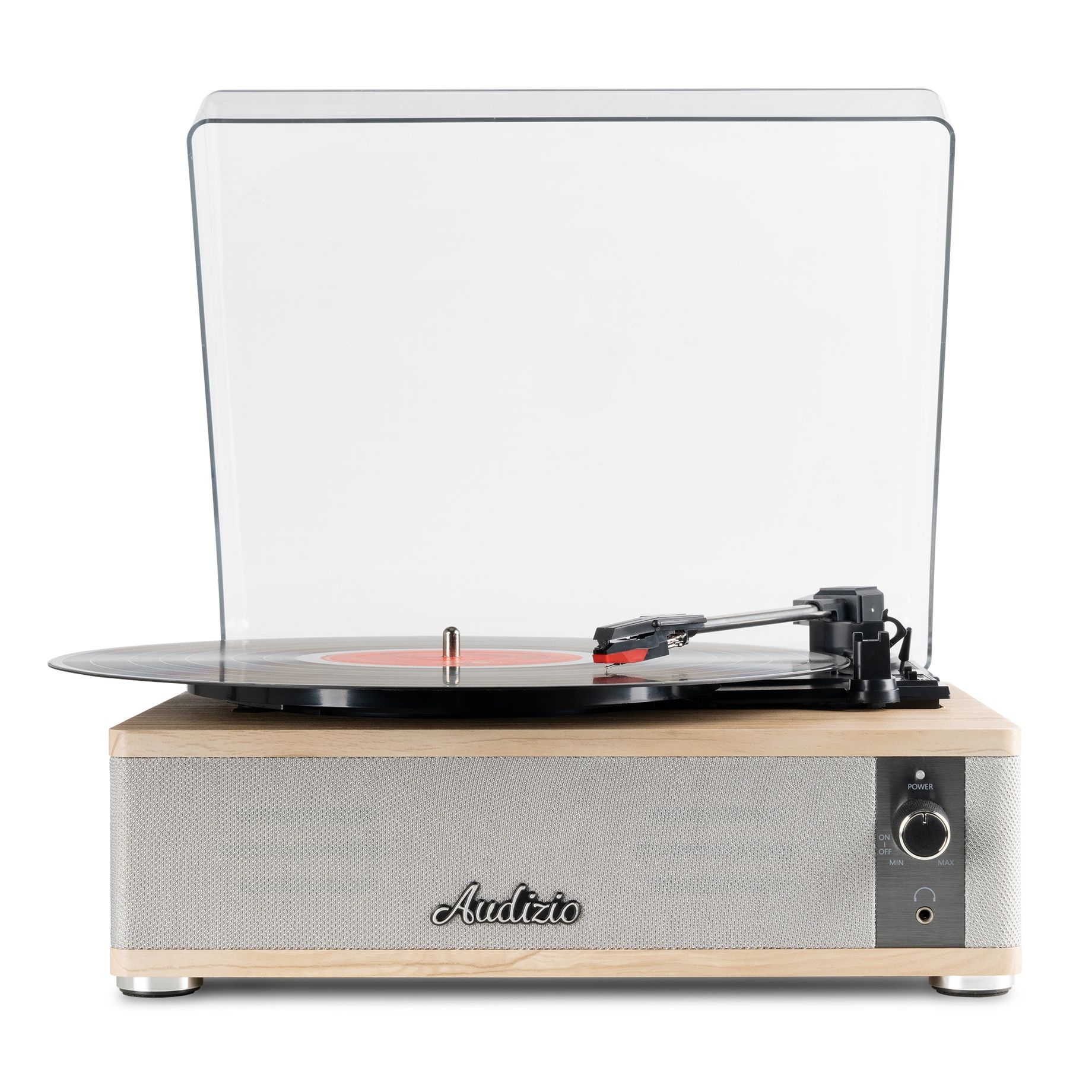Irvine Record Player BT Light Wood