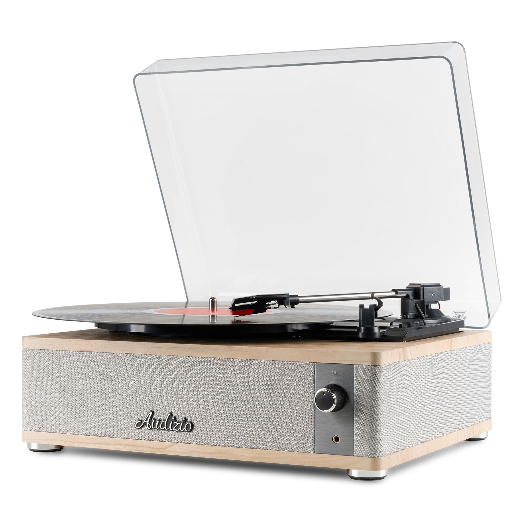 Irvine Record Player BT Light Wood