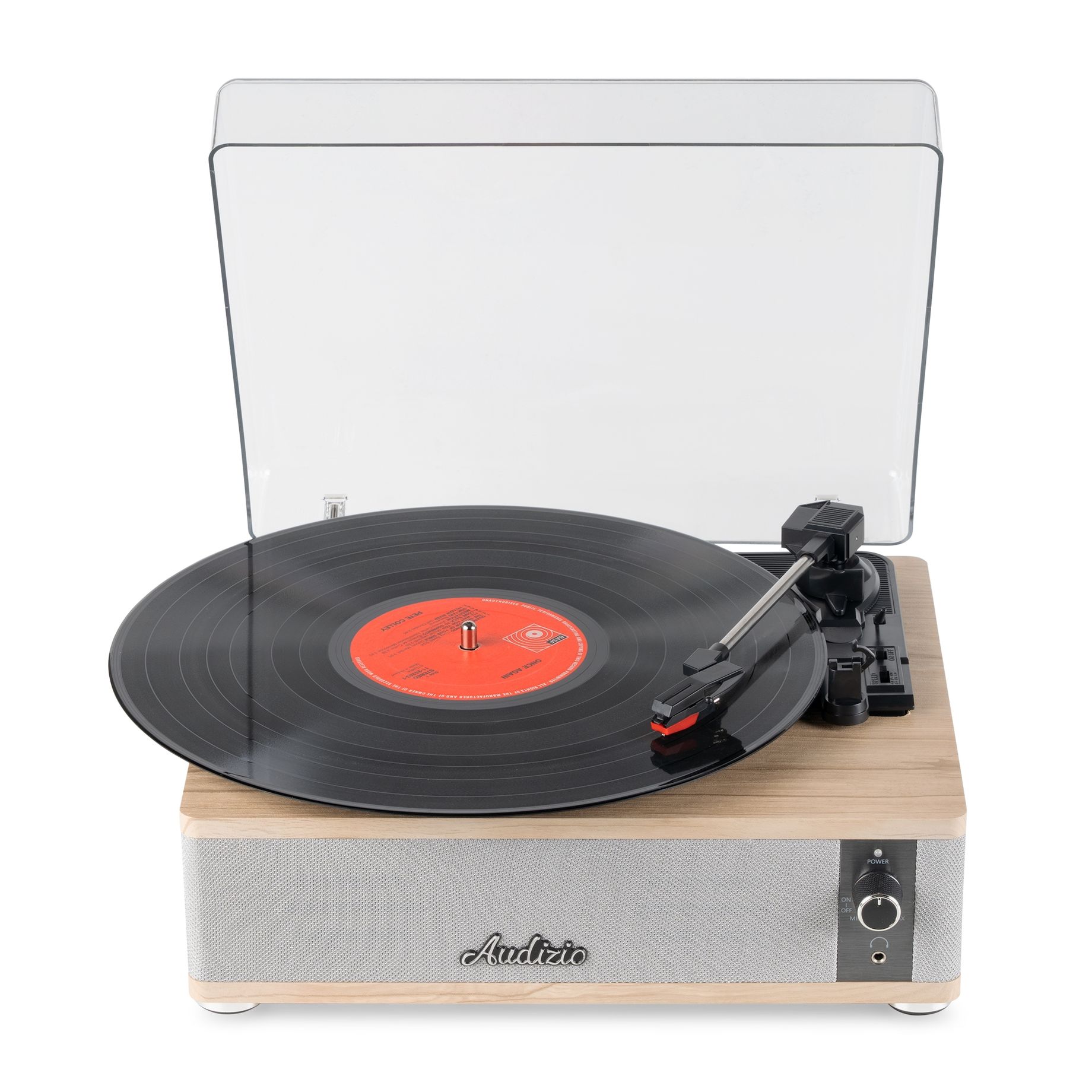 Irvine Record Player BT Light Wood