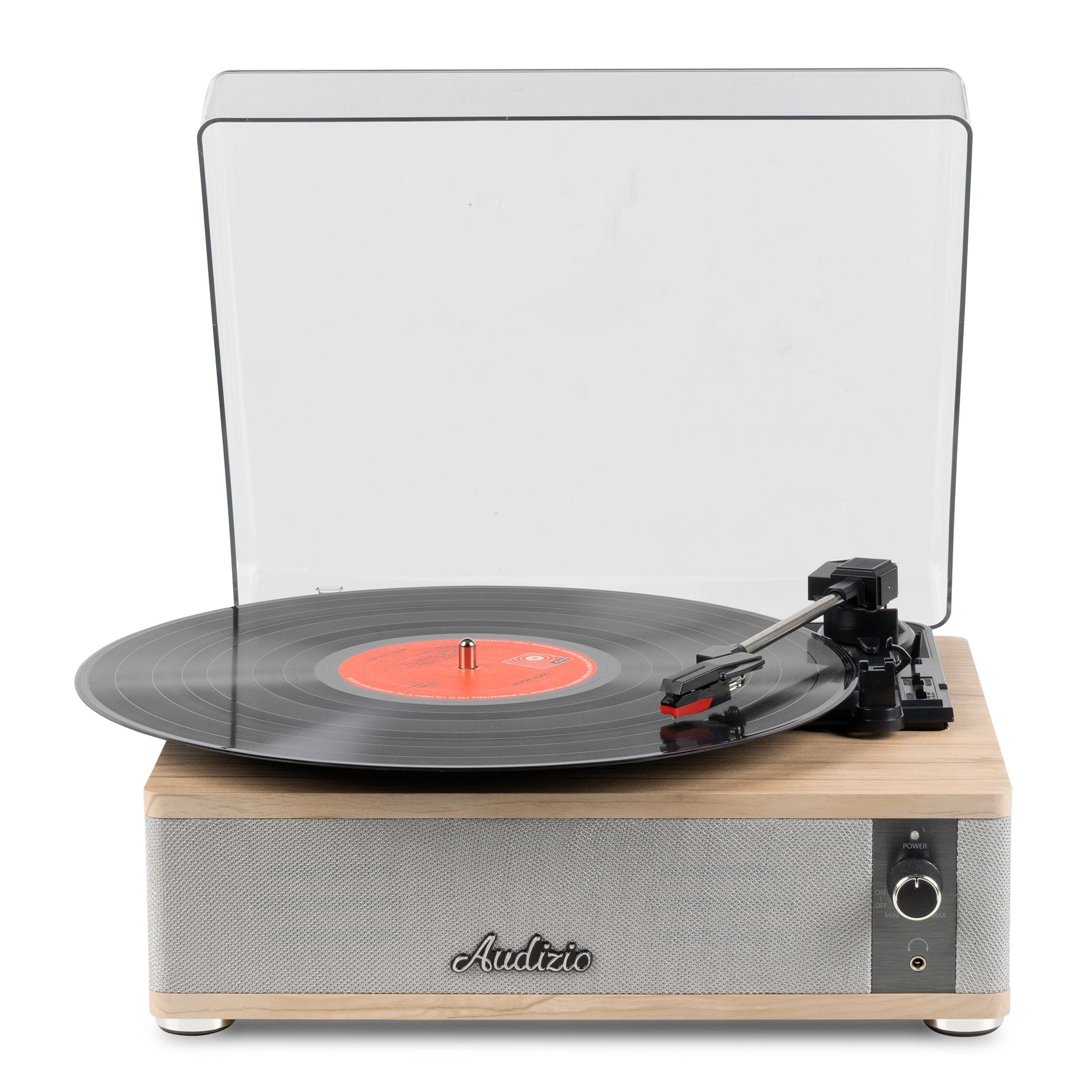 Irvine Record Player BT Light Wood