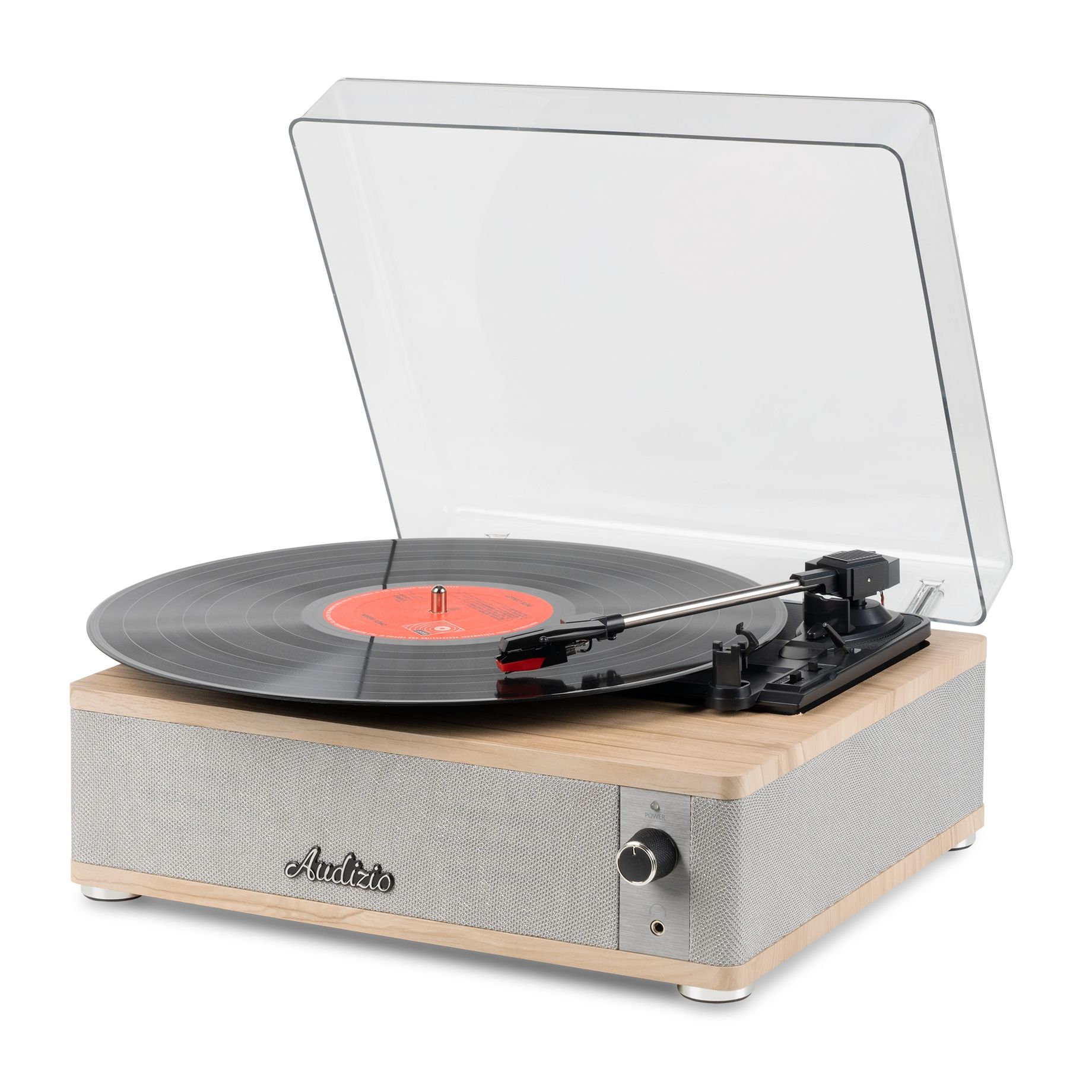 Irvine Record Player BT Light Wood