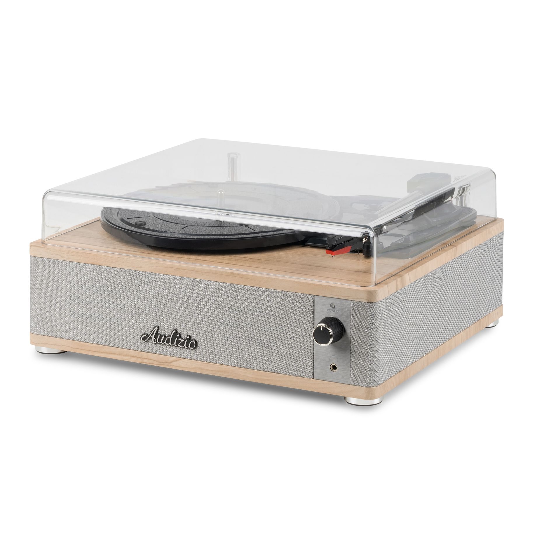 Irvine Record Player BT Light Wood